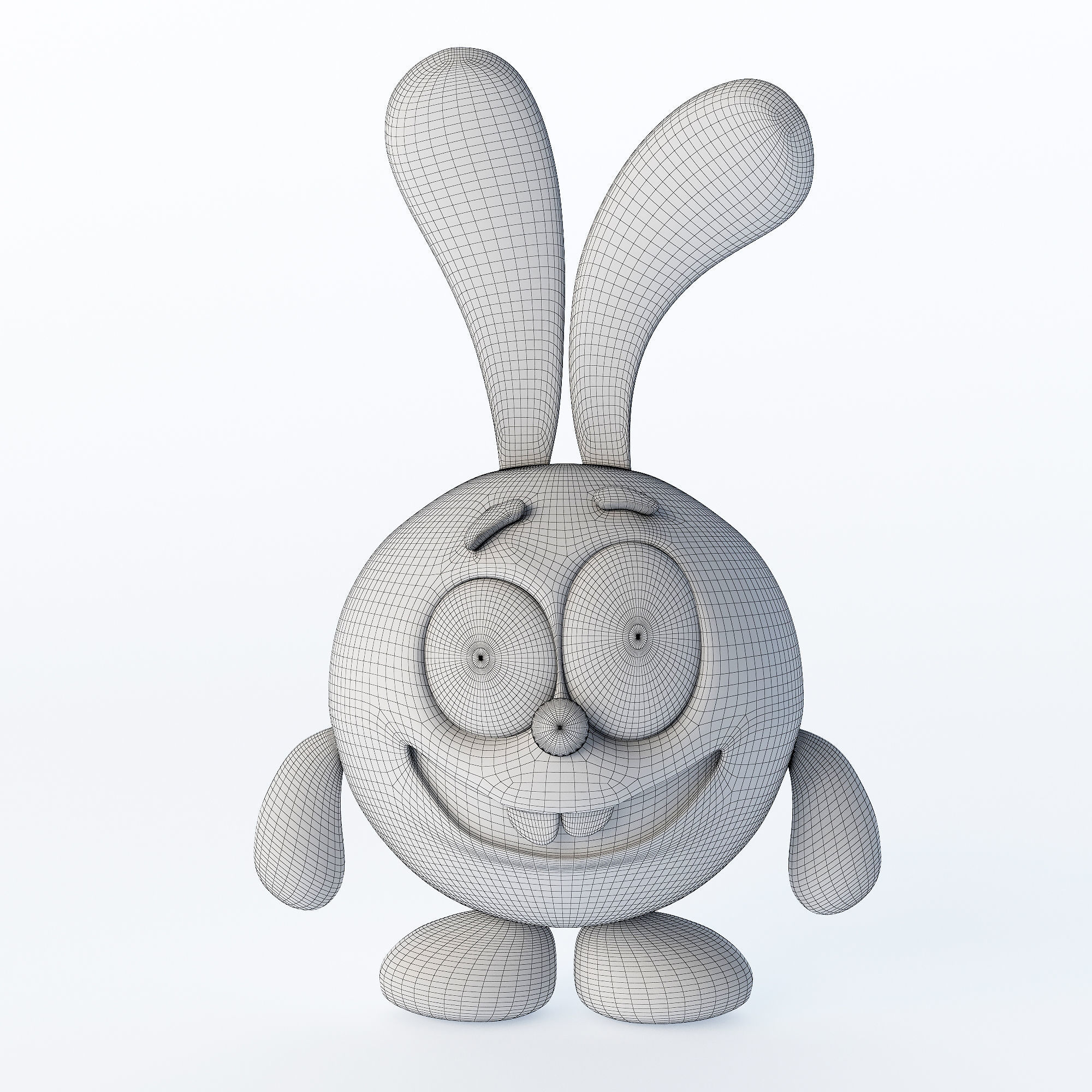 Toy rabbit-like character in Kikoriki - Krash 3D model_5