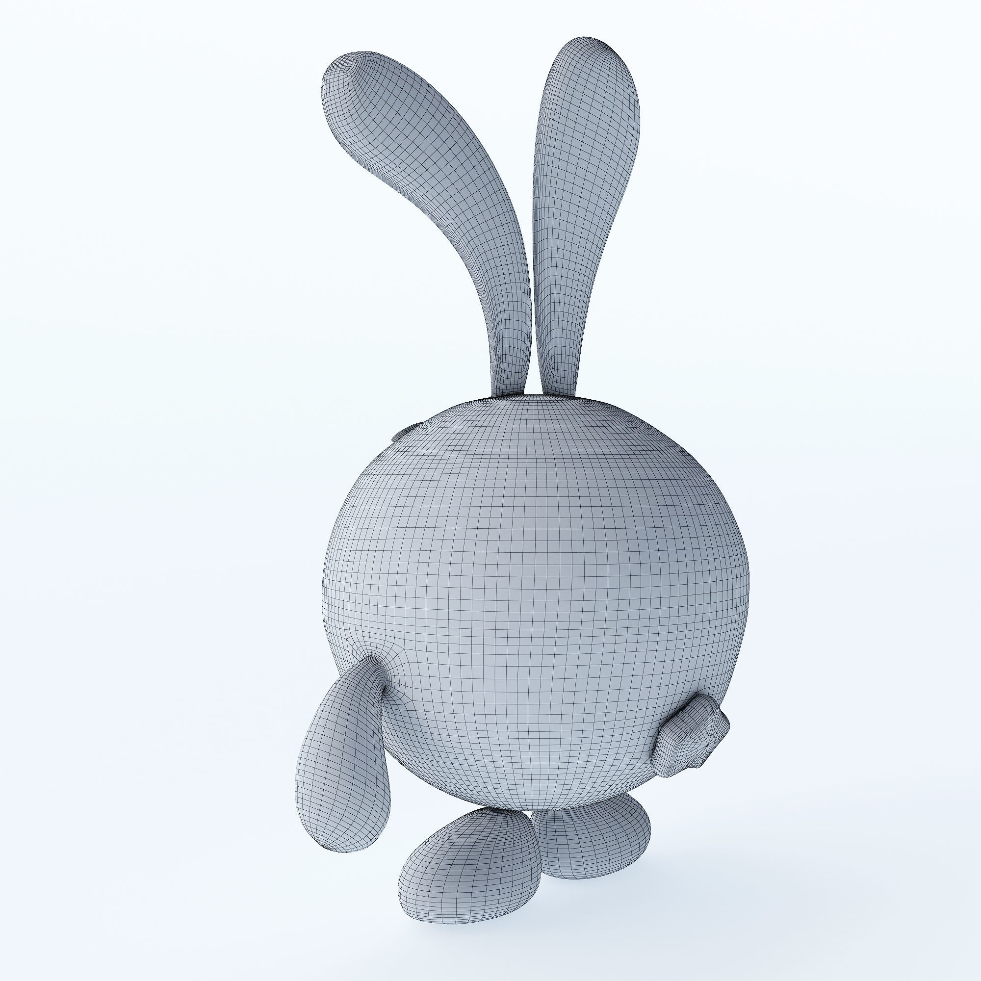 Toy rabbit-like character in Kikoriki - Krash 3D model_6