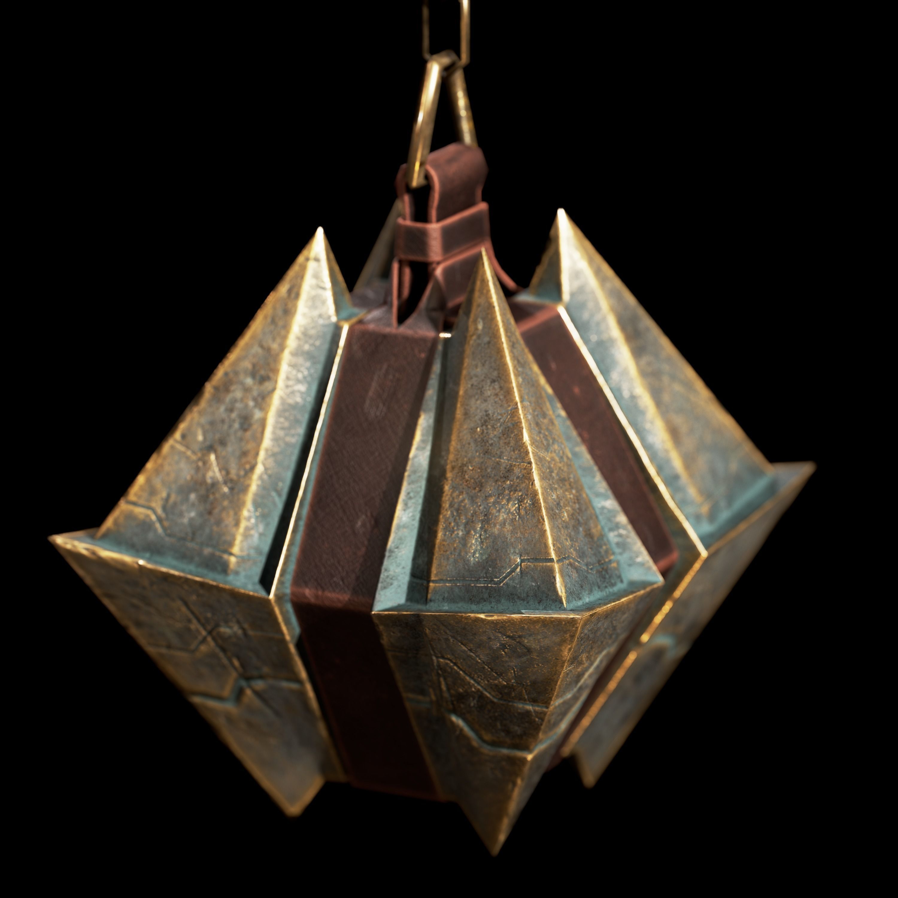 14 Dwarn weapon with Base mesh Low-poly 3D model_40