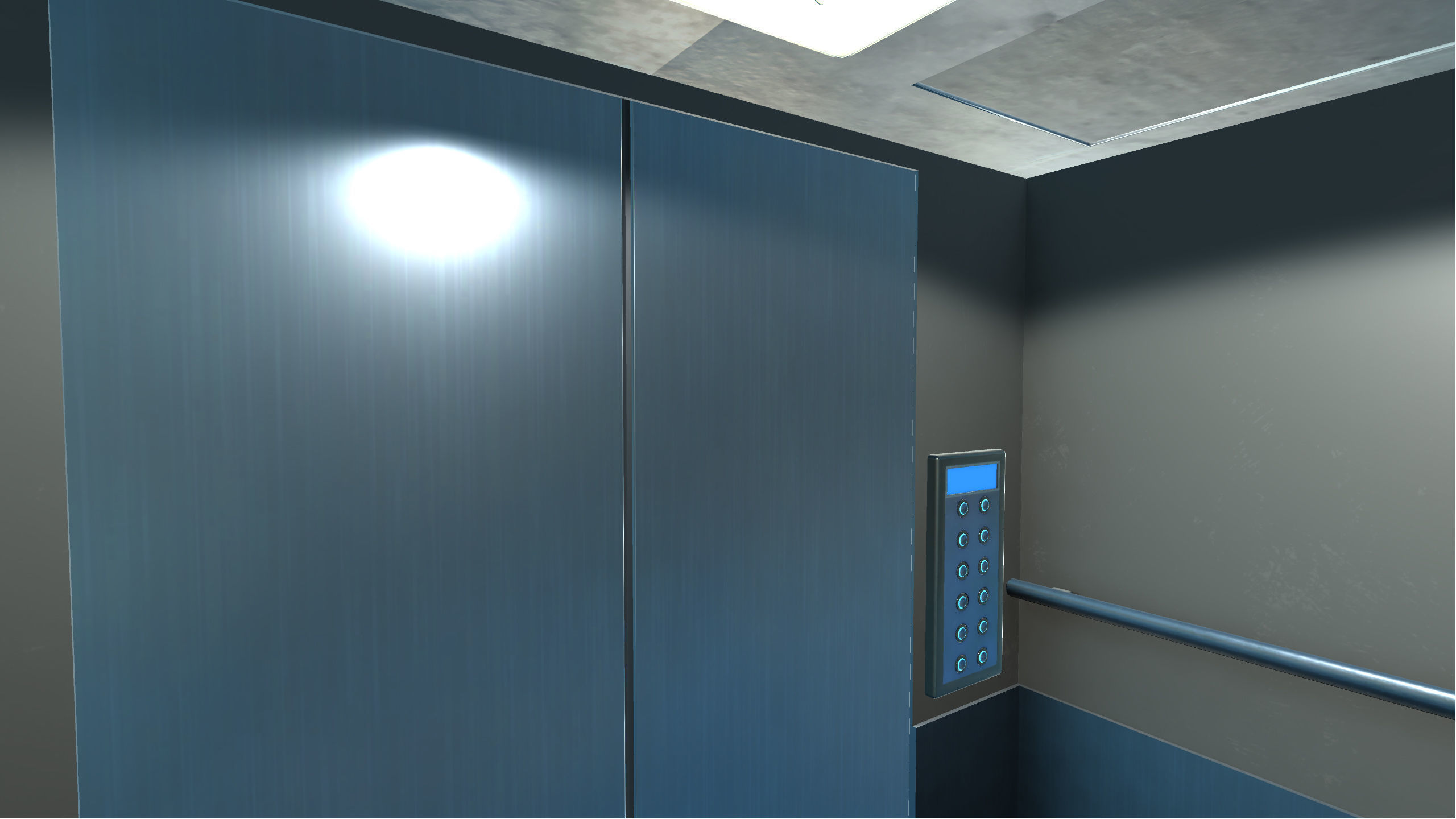 Big Building Pack with interiors Low-poly 3D model_13