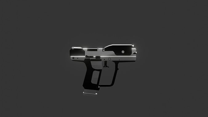 Sci - Fi Gun Low-poly 3D model