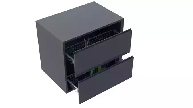 toilet cabinet  Low-poly 3D model