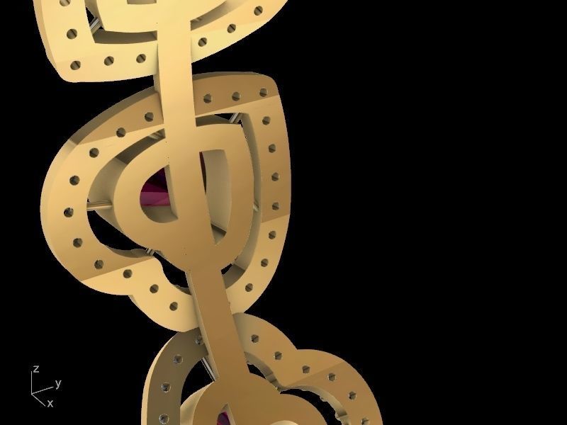 heart diamond bangle stl verified  3D print model_8