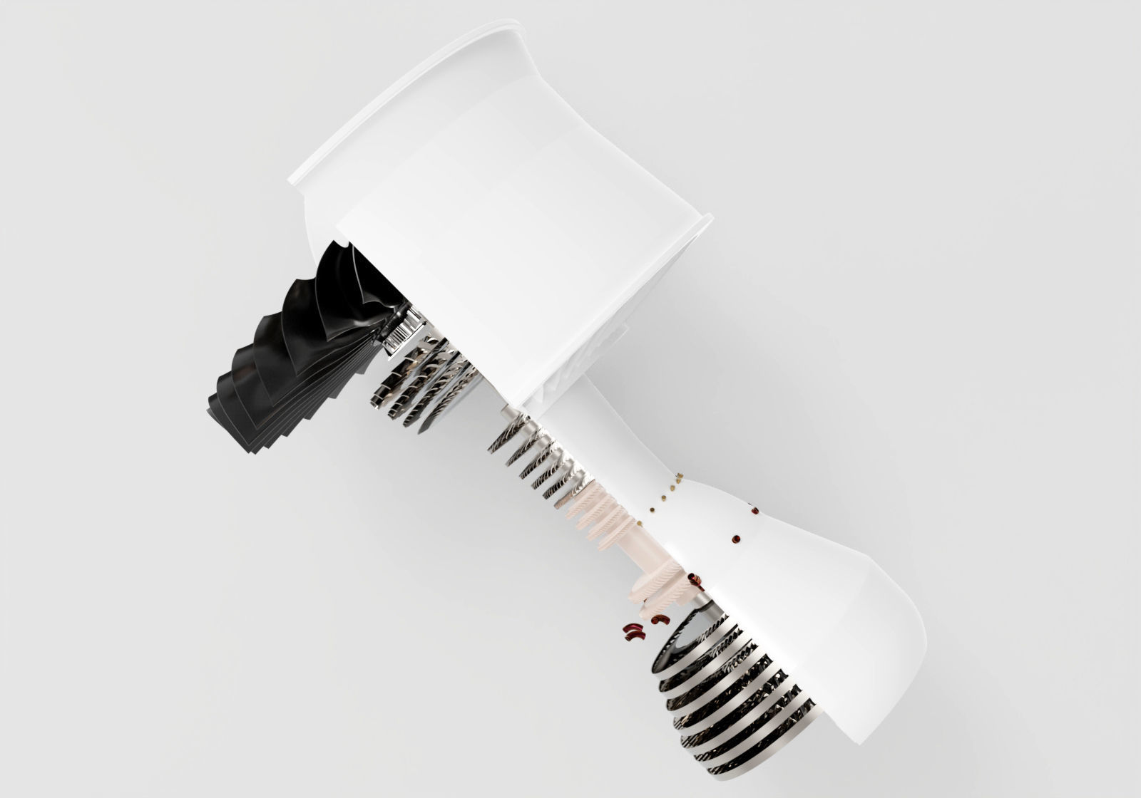 trubofan engine 3D model_4