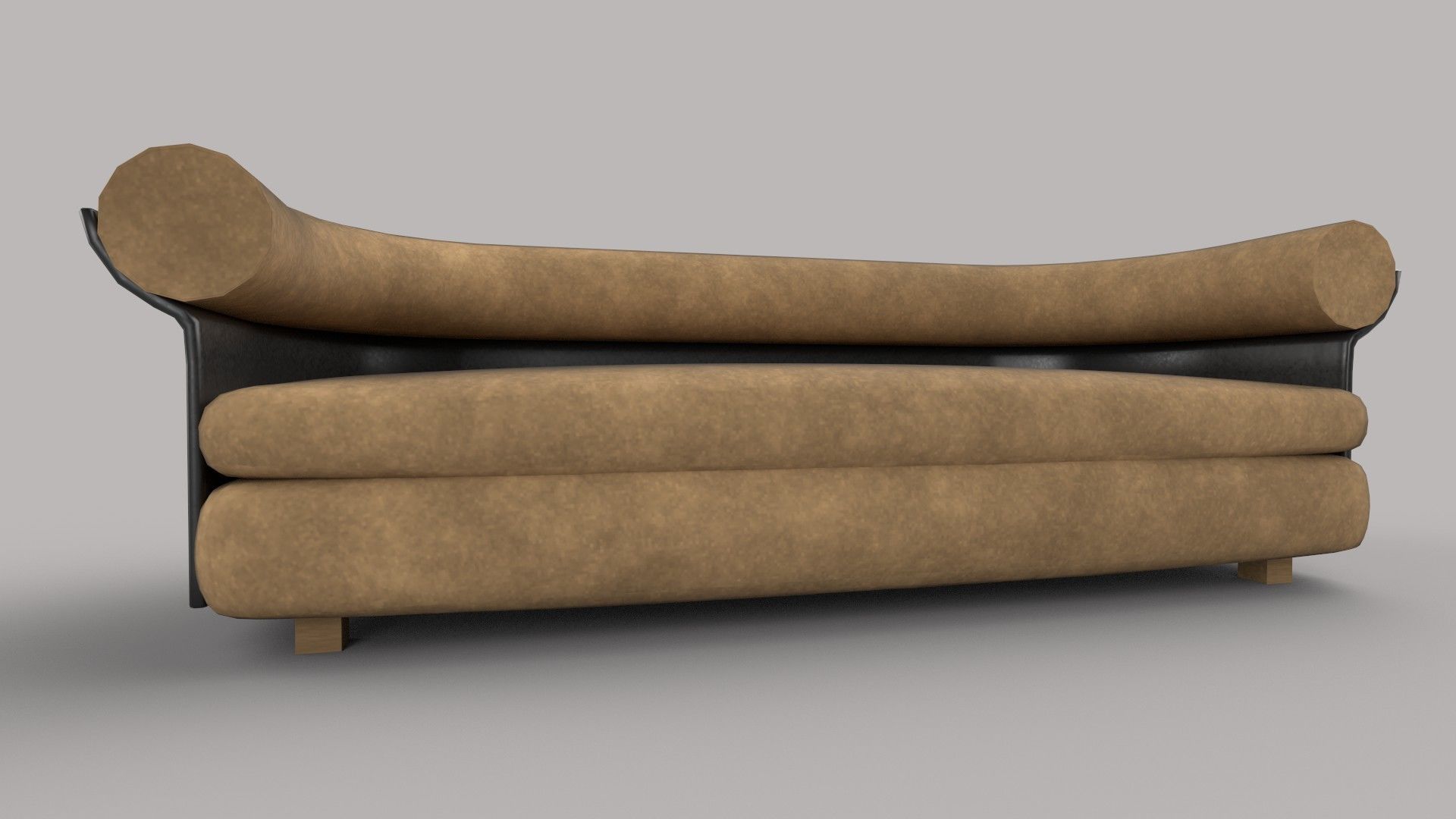 sofa realistic with curved back 3D model_4