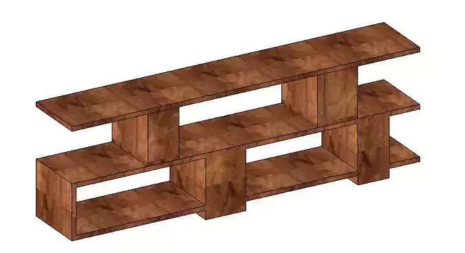 Console Table Revit Family 3D model