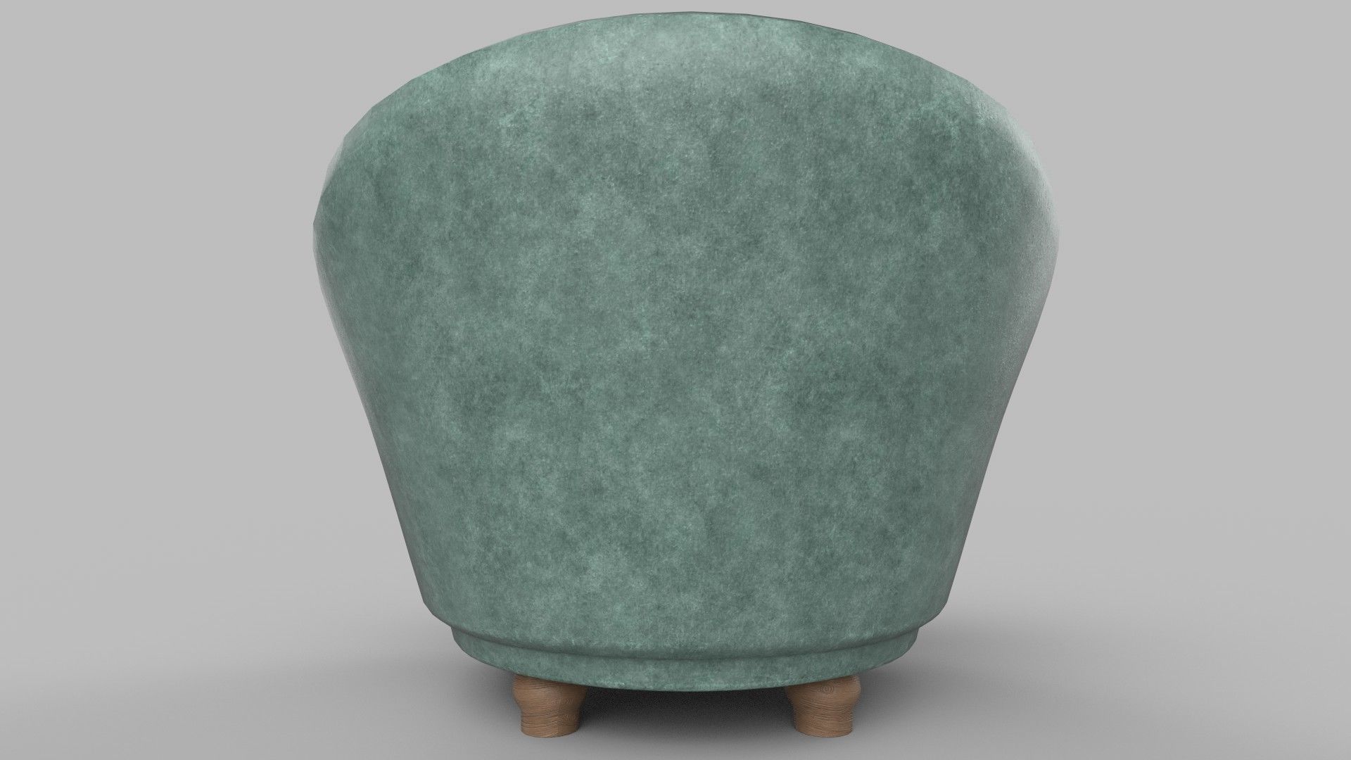 sofa realistic chair Low-poly 3D model_3
