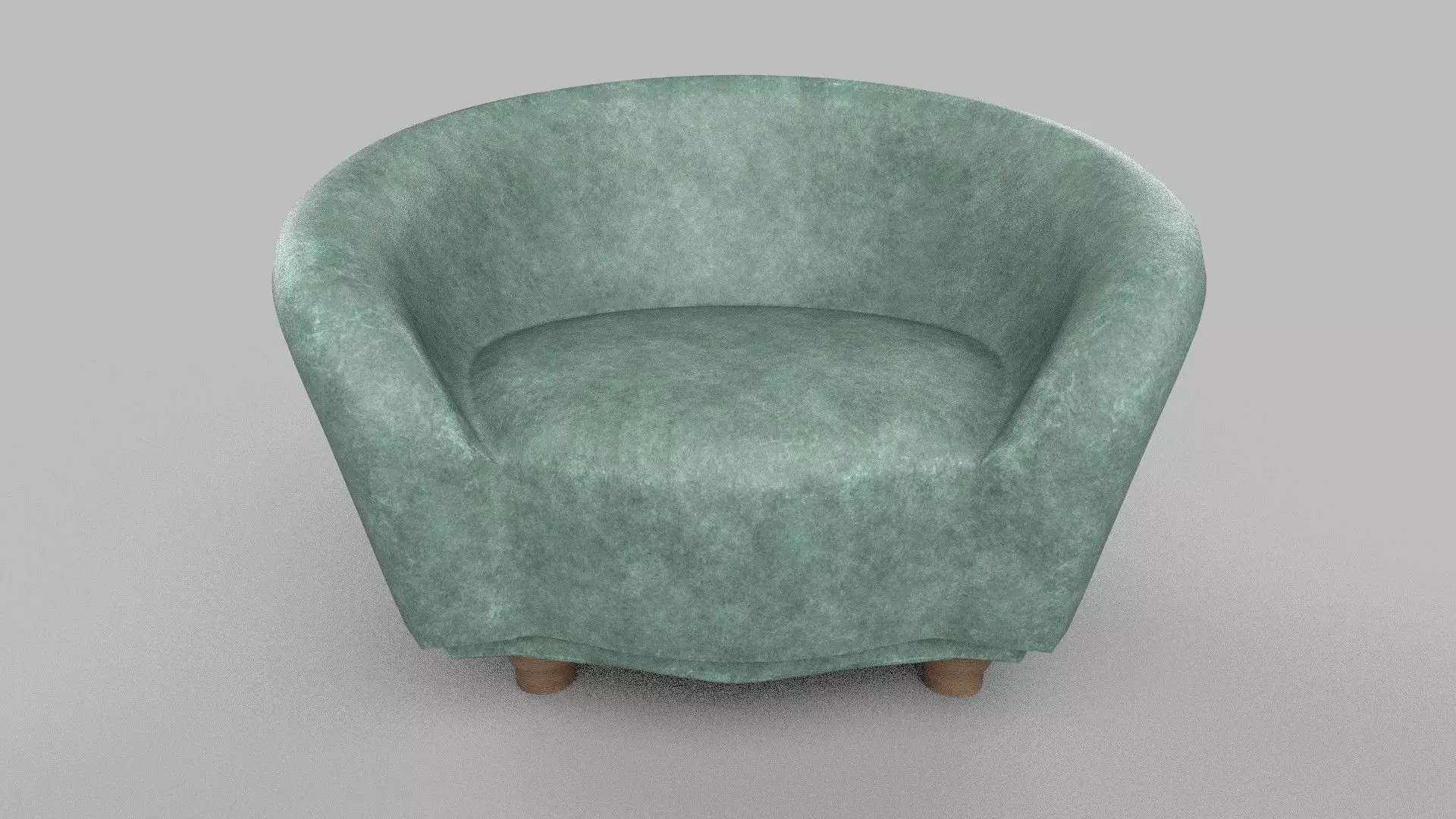 sofa realistic chair Low-poly 3D model_0