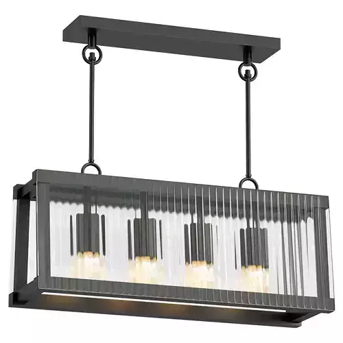 hagar pendant light with three glass shades