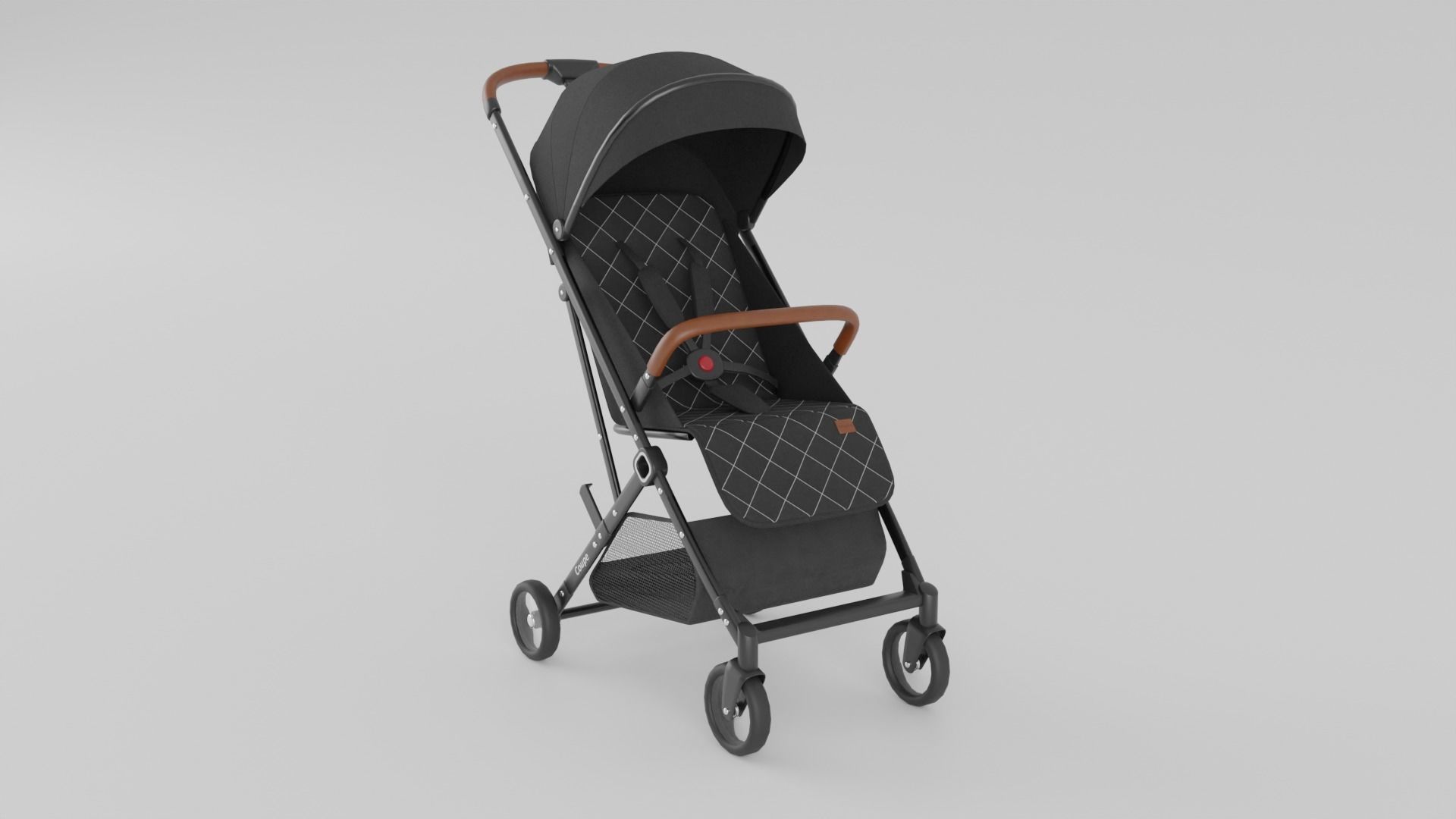Baby Plus Coupe Stroller Collection for Babies 3 Colours S Low-poly 3D model_7