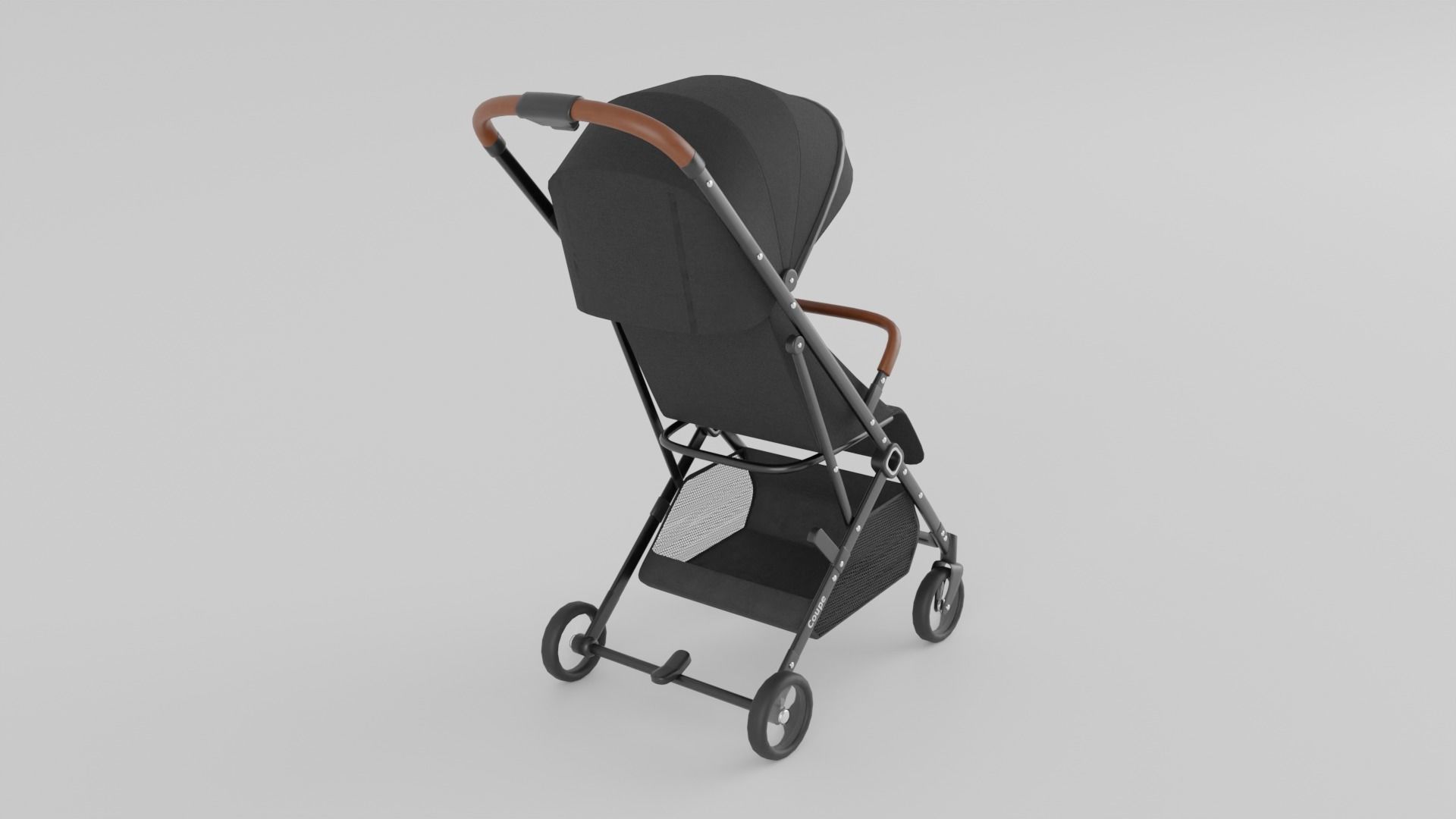 Baby Plus Coupe Stroller Collection for Babies 3 Colours S Low-poly 3D model_8