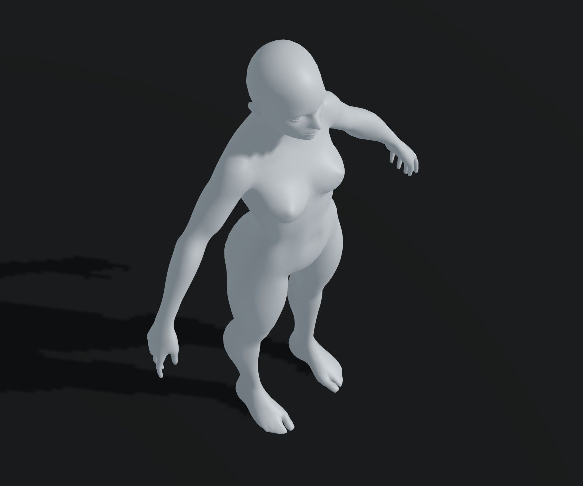 Male Female Body Base Mesh Animated Rigged 20k Poly Collection _42