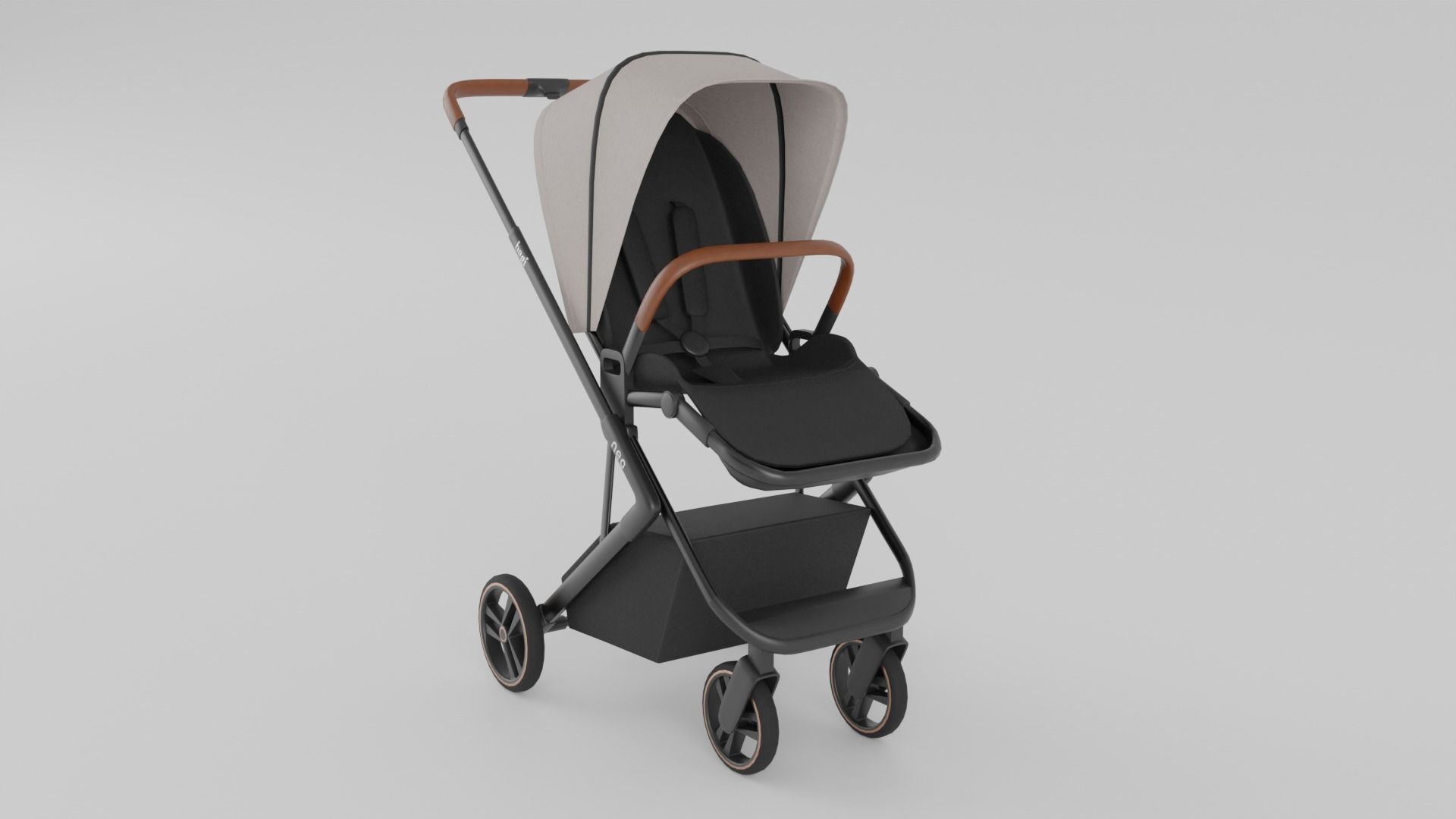 Bagi Neo Stroller for Babies Collection 2 Colours S Low-poly 3D model_7