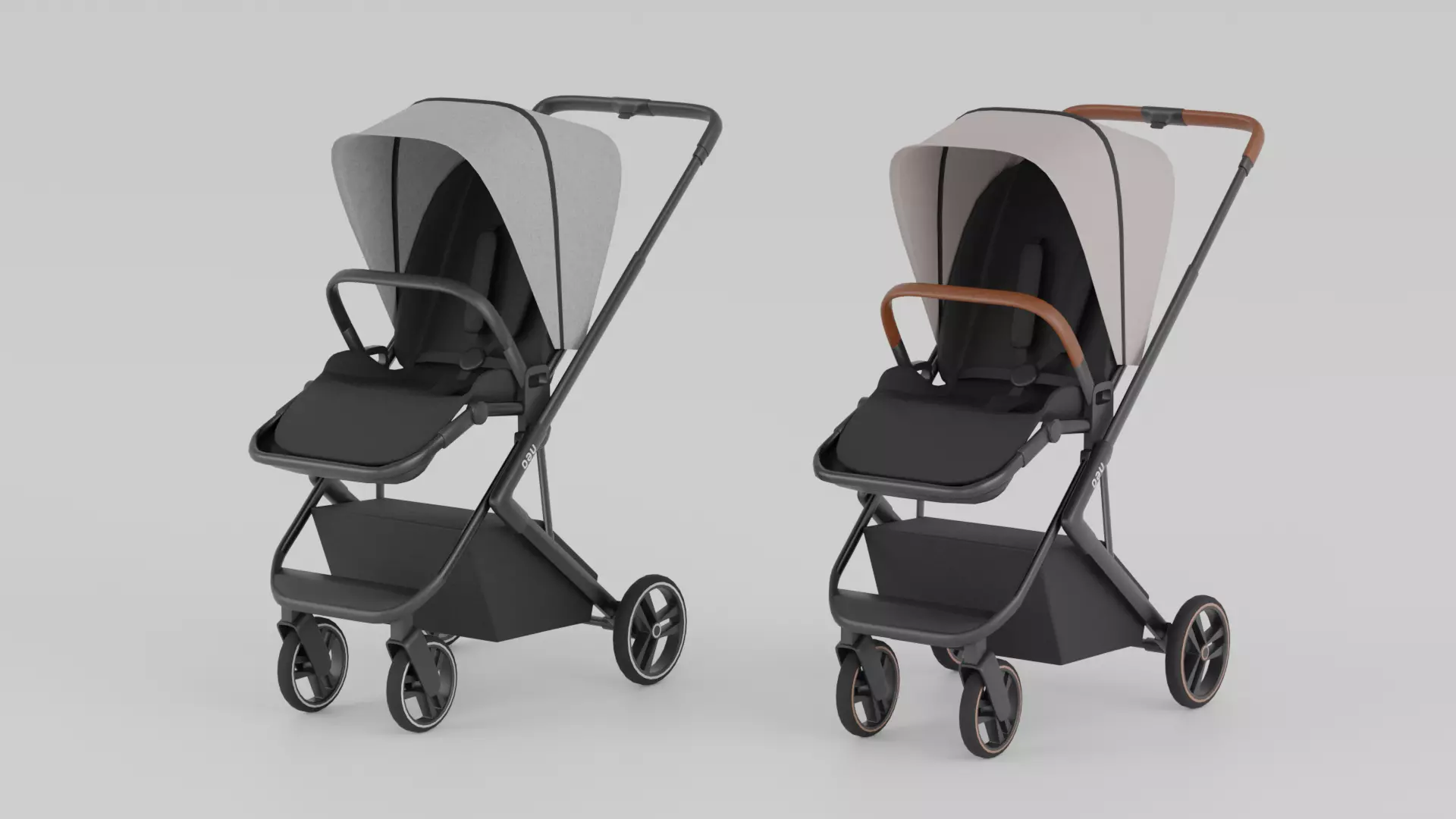 Bagi Neo Stroller for Babies Collection 2 Colours S Low-poly 3D model_0