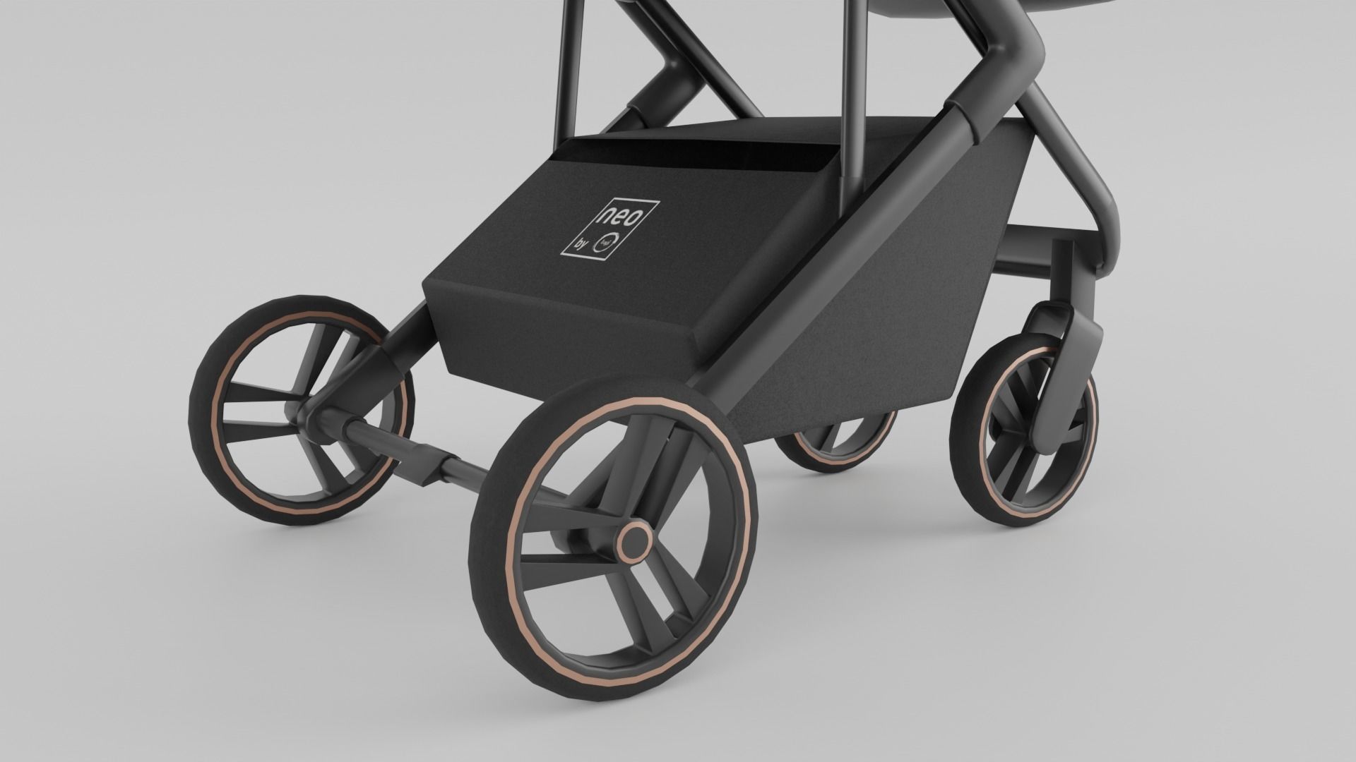 Bagi Neo Stroller for Babies Collection 2 Colours S Low-poly 3D model_11