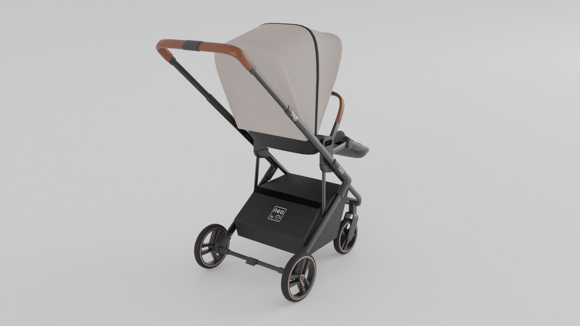 Bagi Neo Stroller for Babies Collection 2 Colours S Low-poly 3D model_8