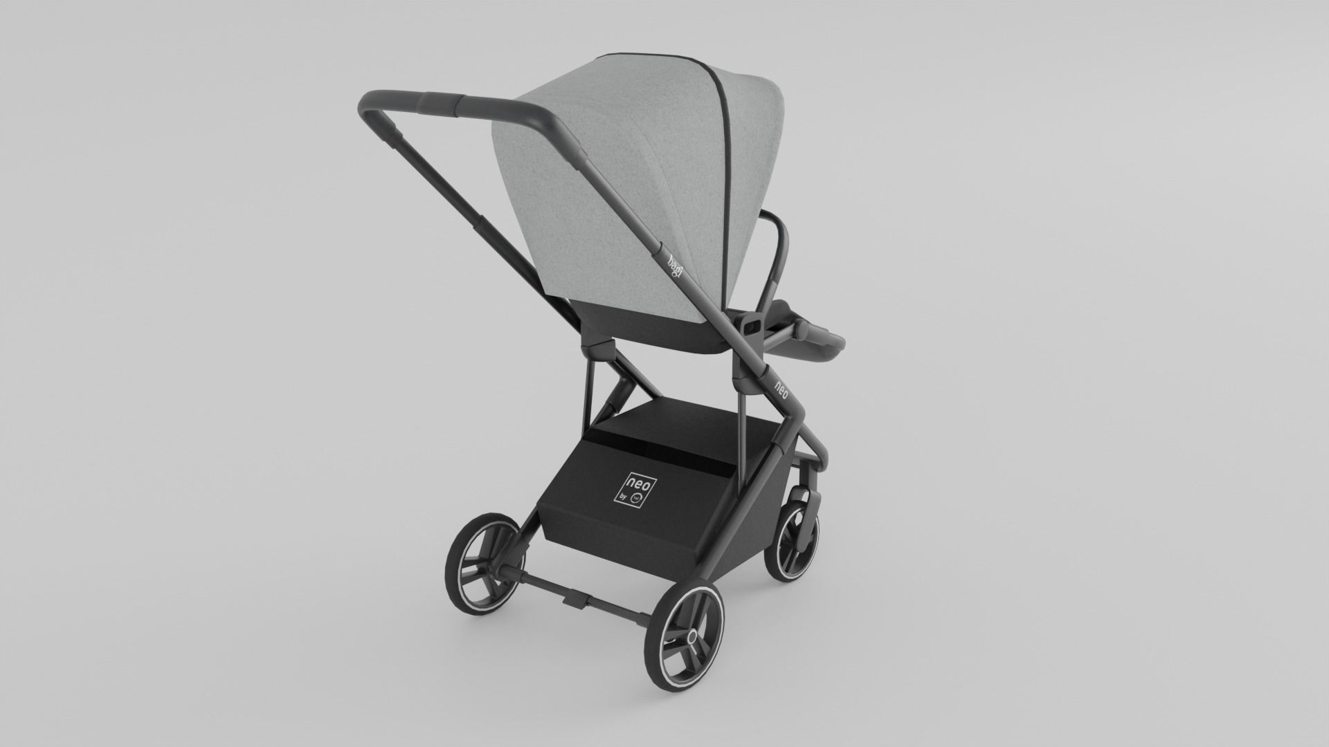 Bagi Neo Stroller for Babies Collection 2 Colours S Low-poly 3D model_4