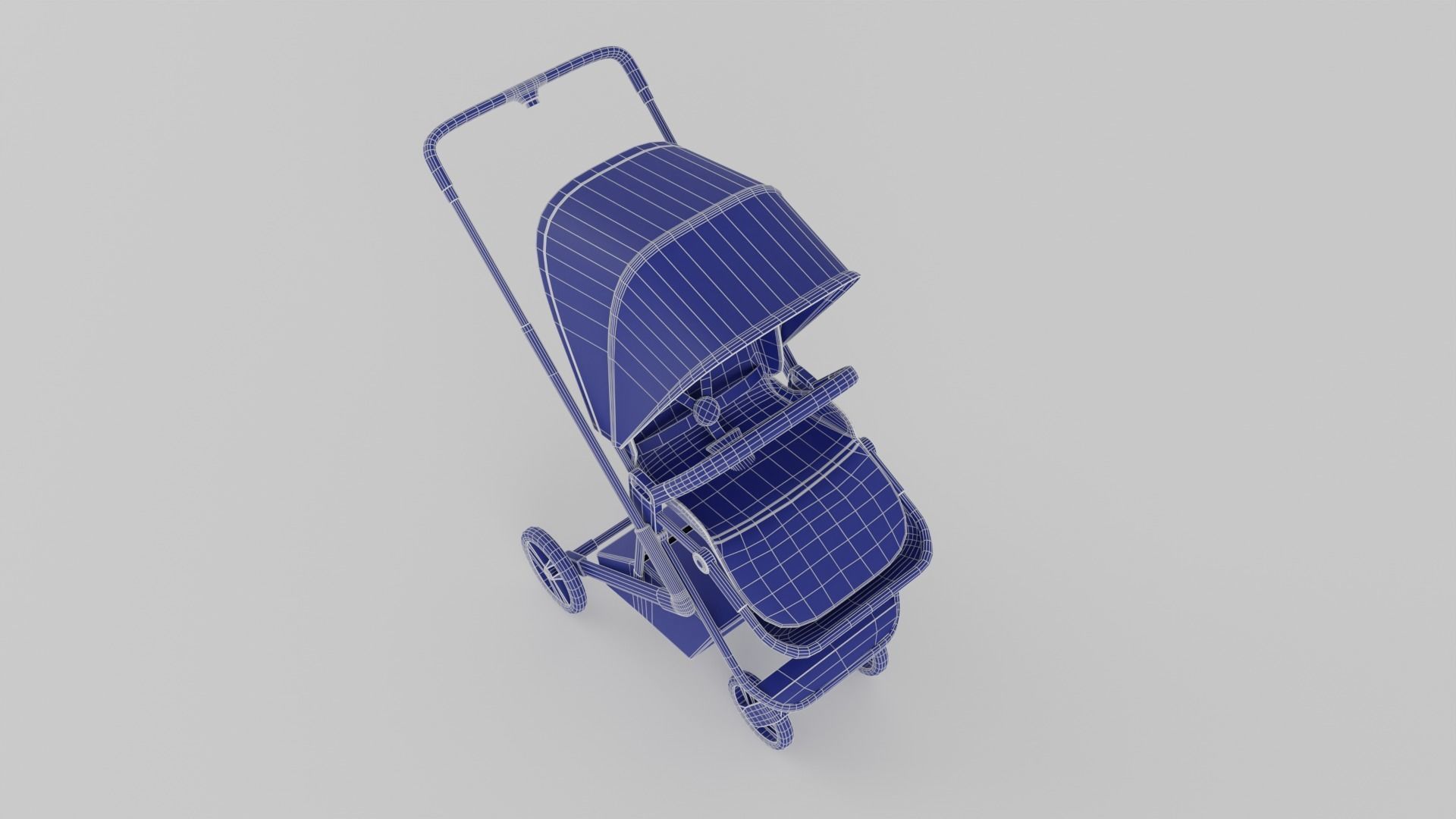 Bagi Neo Stroller for Babies Collection 2 Colours S Low-poly 3D model_14