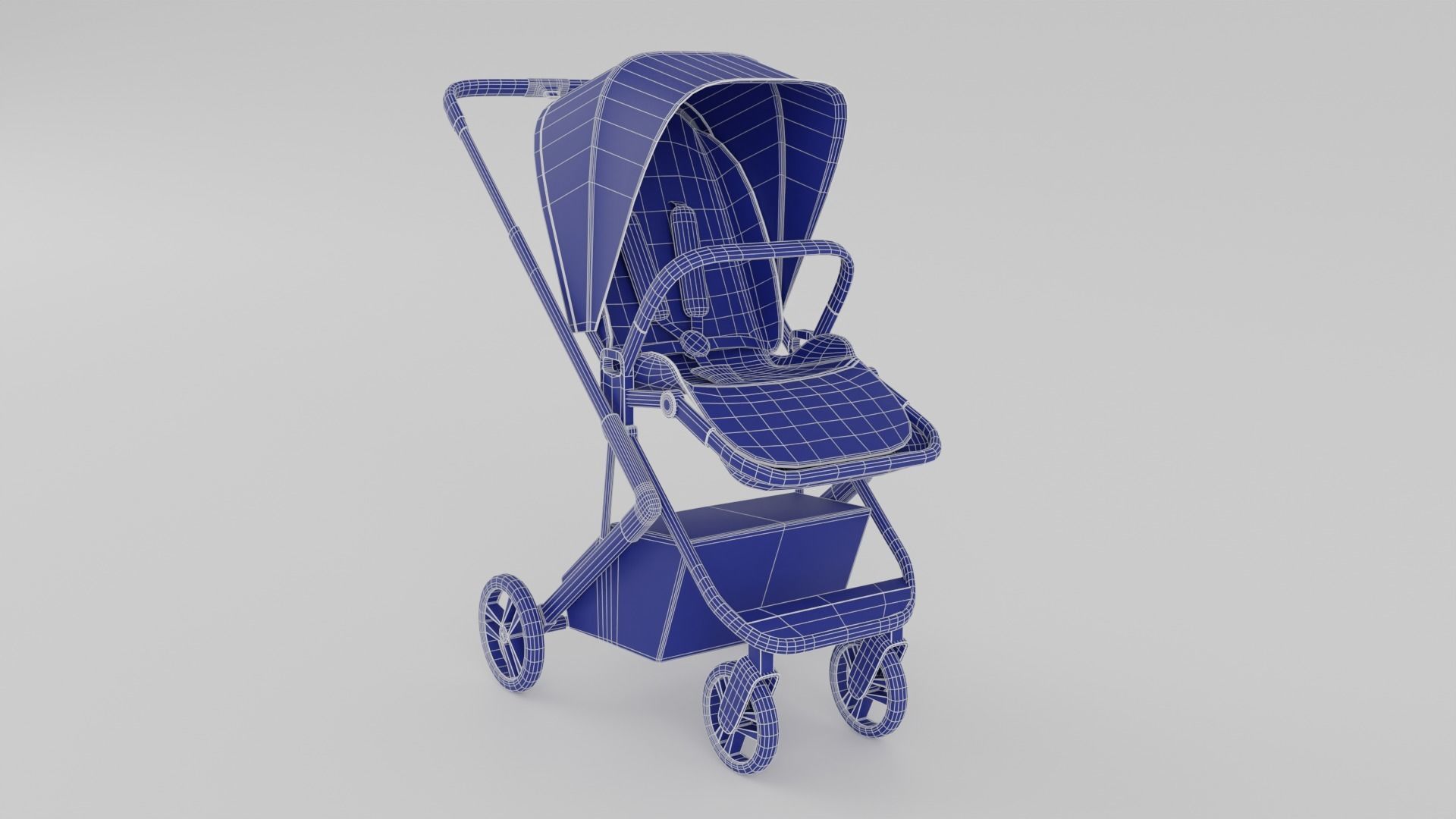 Bagi Neo Stroller for Babies Collection 2 Colours S Low-poly 3D model_12