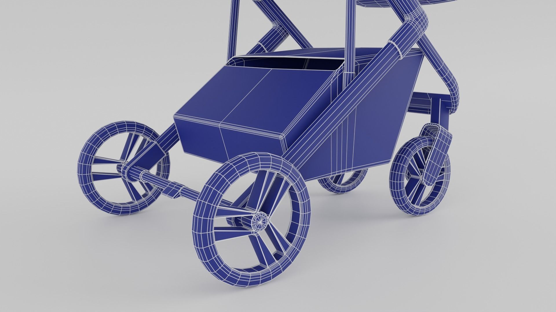 Bagi Neo Stroller for Babies Collection 2 Colours S Low-poly 3D model_16