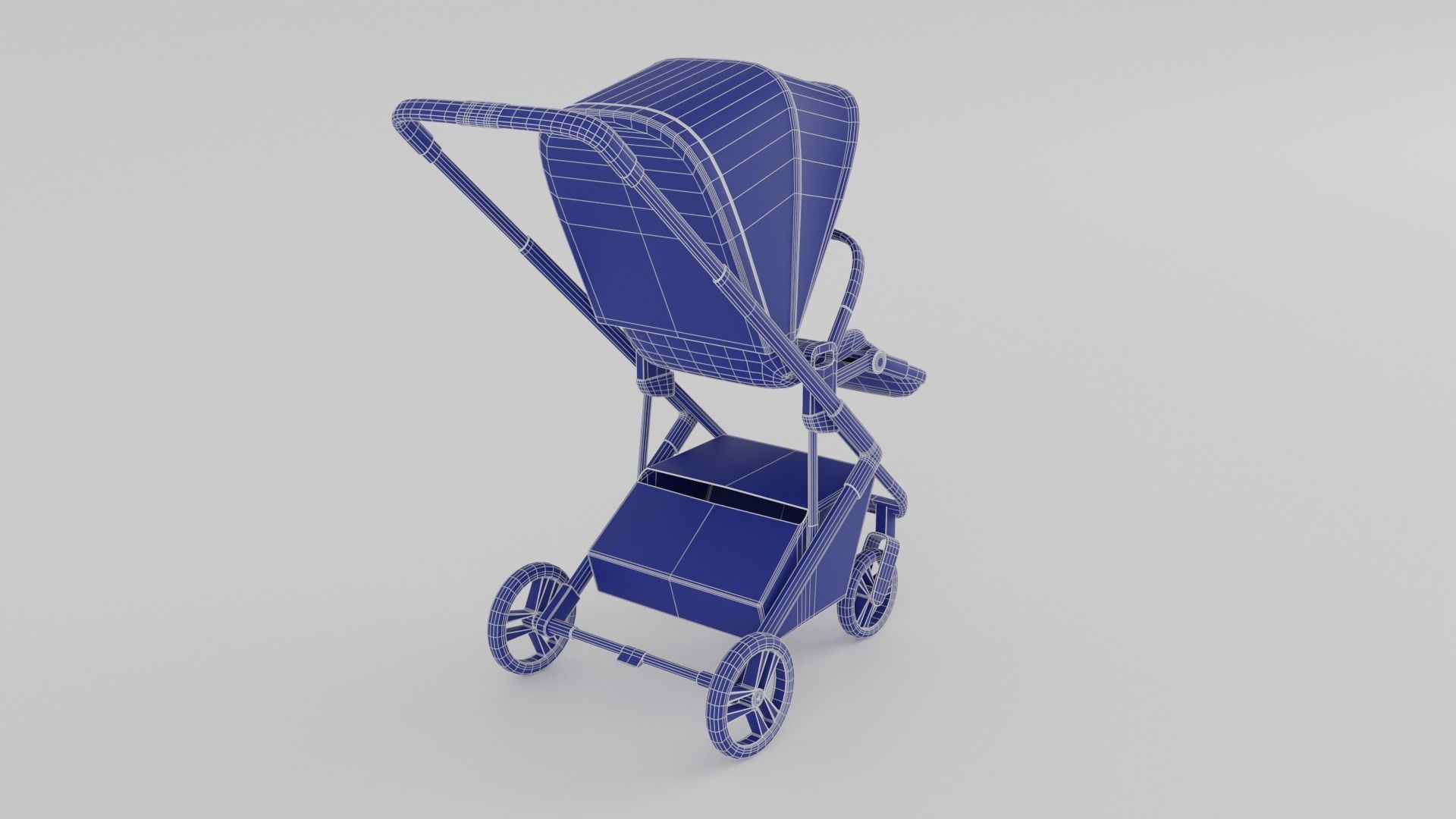 Bagi Neo Stroller for Babies Collection 2 Colours S Low-poly 3D model_13