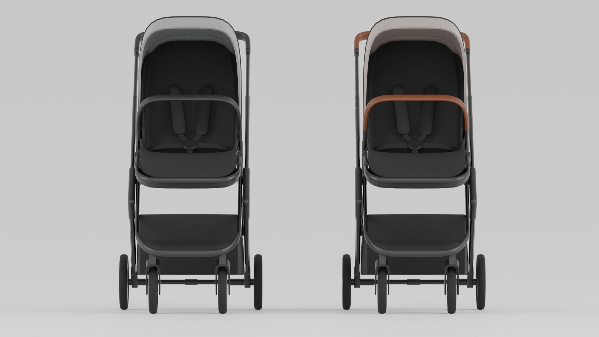 Bagi Neo Stroller for Babies Collection 2 Colours S Low-poly 3D model_2