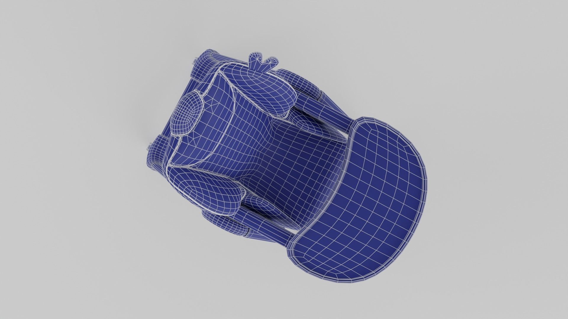 Chicco Polly 2 Start High Chair for Babies K Low-poly 3D model_13