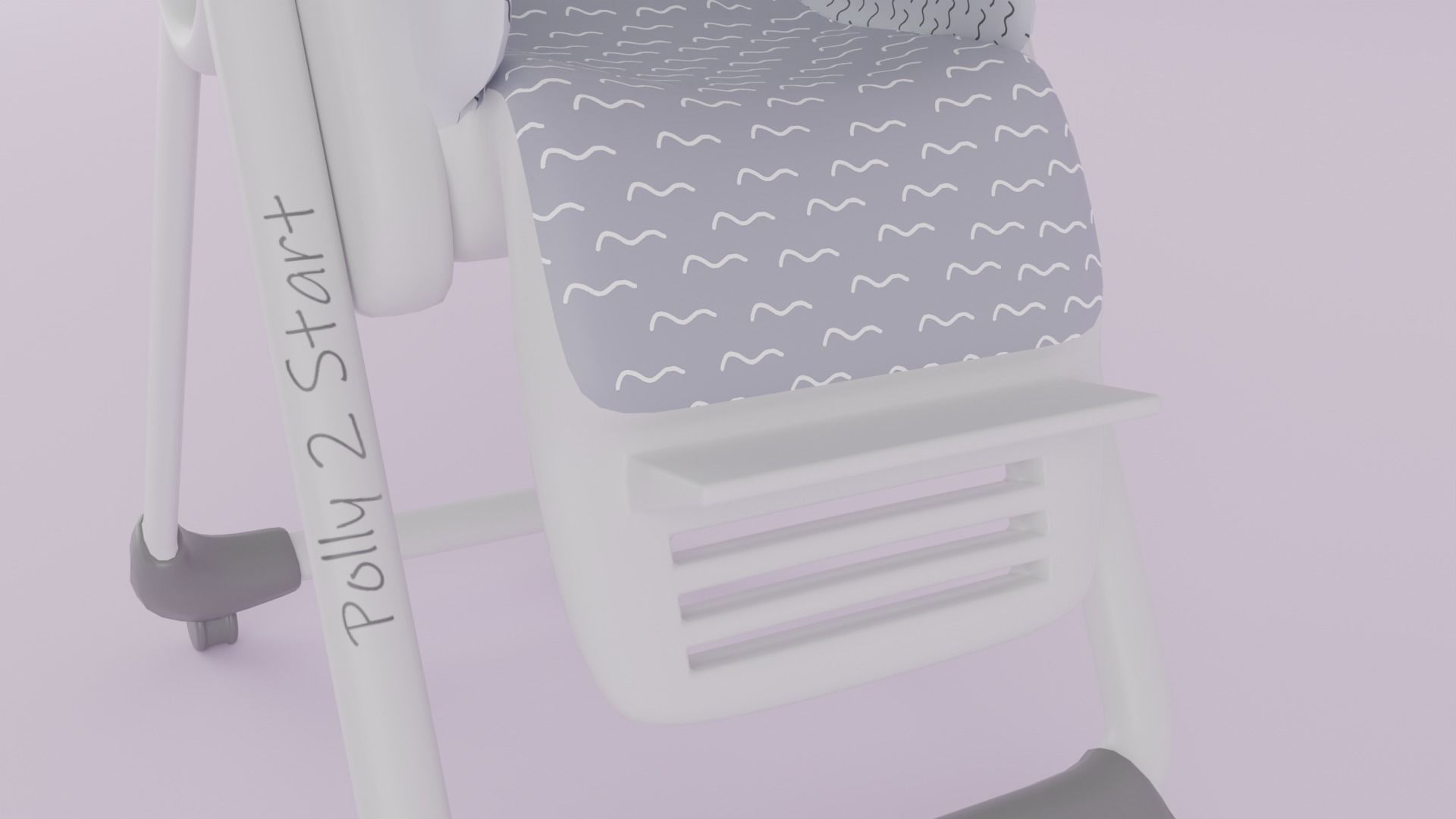 Chicco Polly 2 Start High Chair for Babies K Low-poly 3D model_8