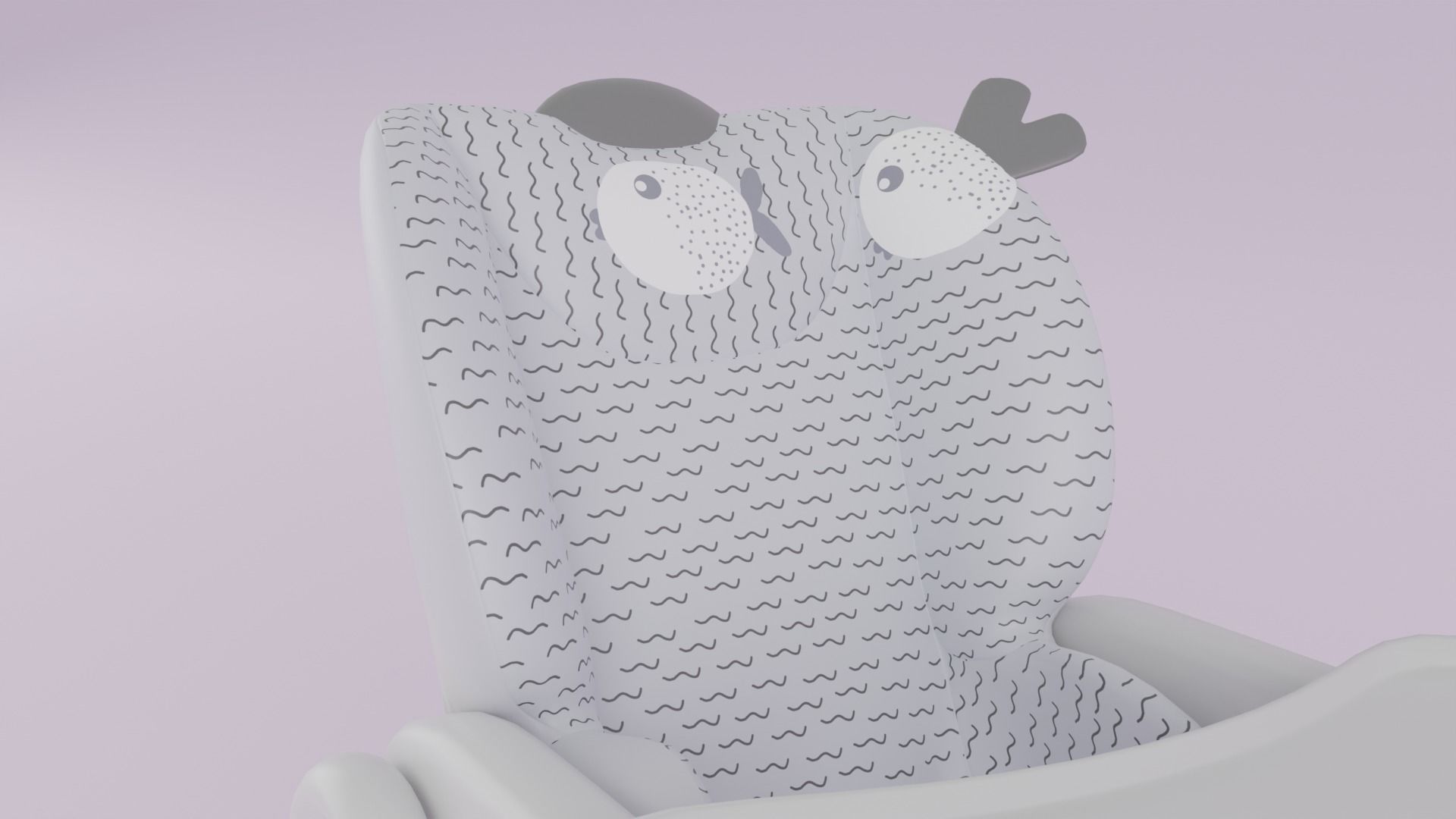 Chicco Polly 2 Start High Chair for Babies K Low-poly 3D model_2