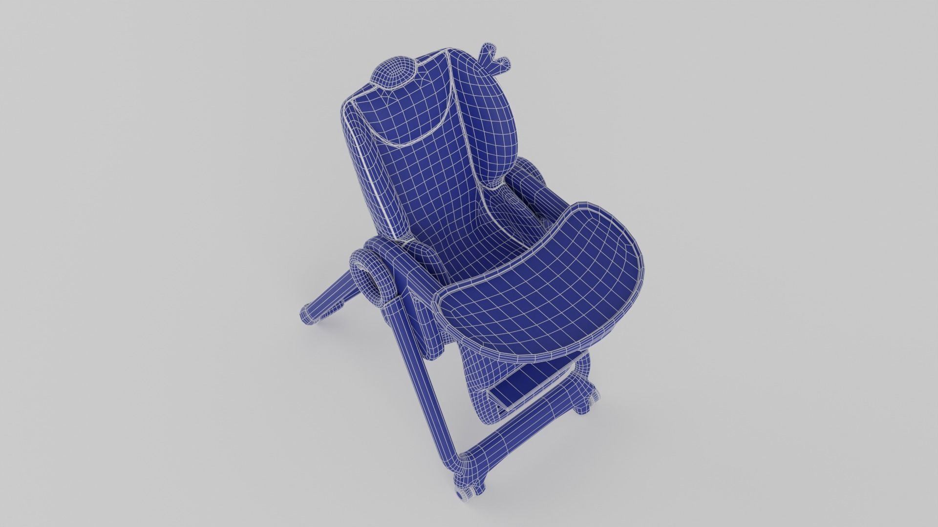 Chicco Polly 2 Start High Chair for Babies K Low-poly 3D model_14