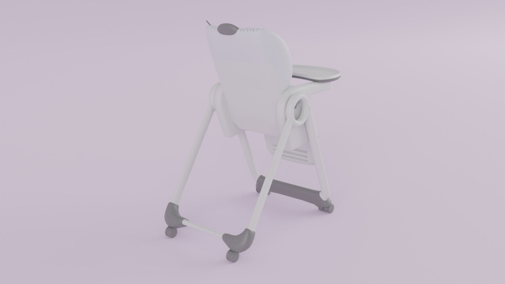 Chicco Polly 2 Start High Chair for Babies K Low-poly 3D model_1