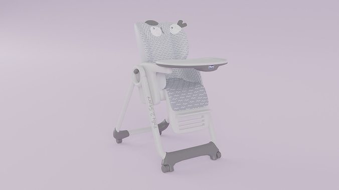 Chicco Polly 2 Start High Chair for Babies K Low-poly 3D model