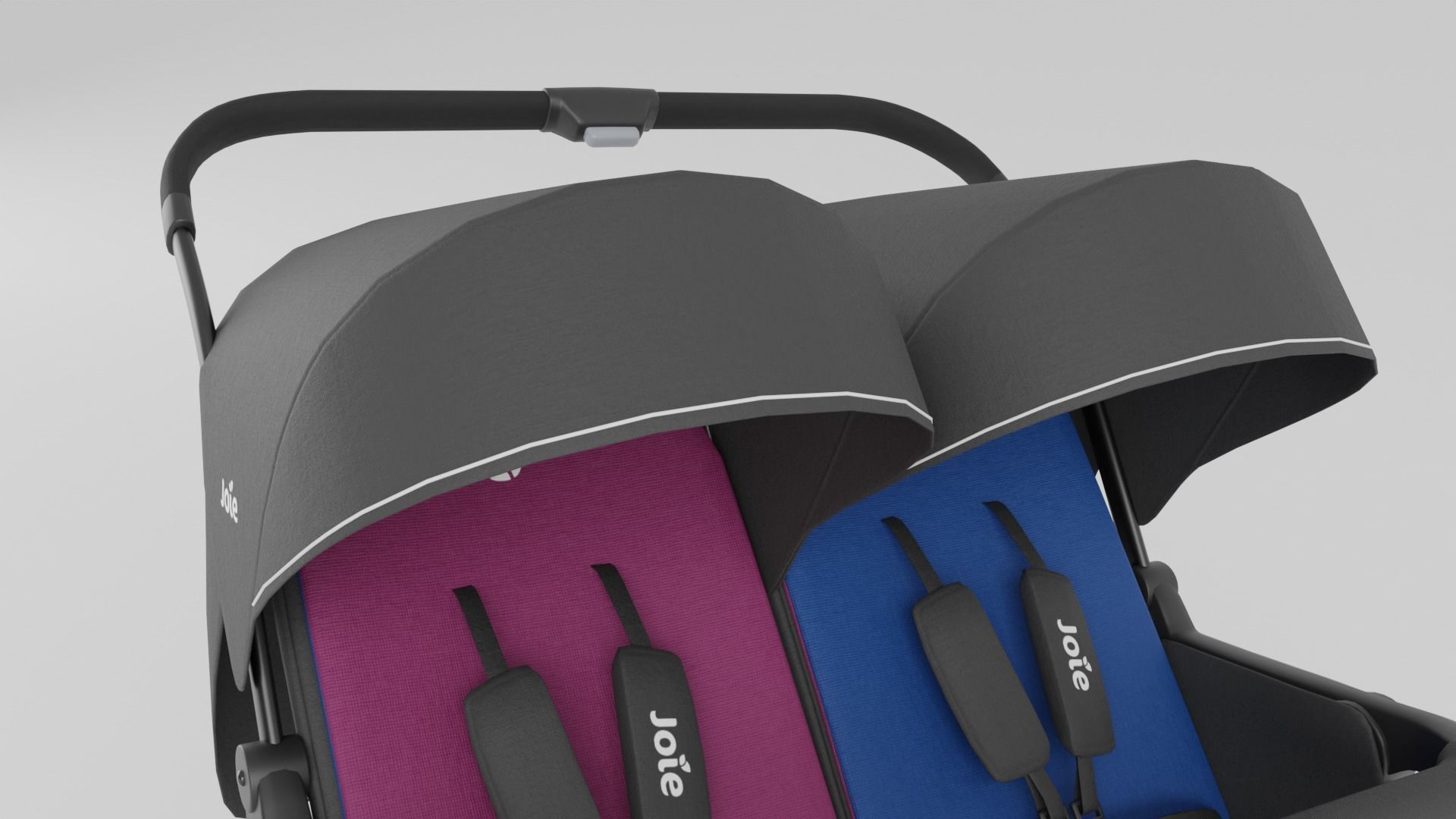 Joie Aire Twin Double Stroller for Babies Collection 2 Colours S Low-poly 3D model_11