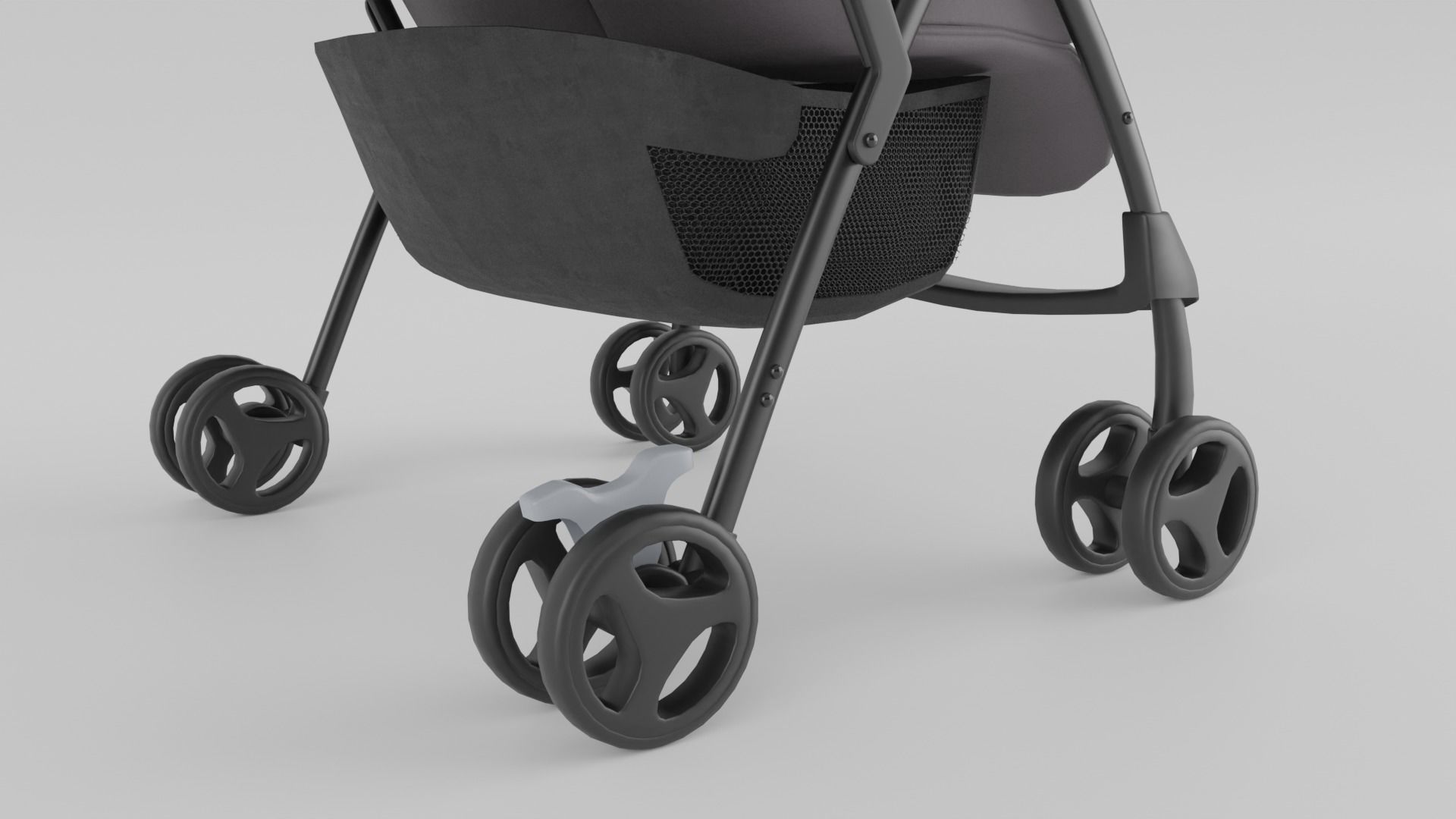 Joie Aire Twin Double Stroller for Babies Collection 2 Colours S Low-poly 3D model_7