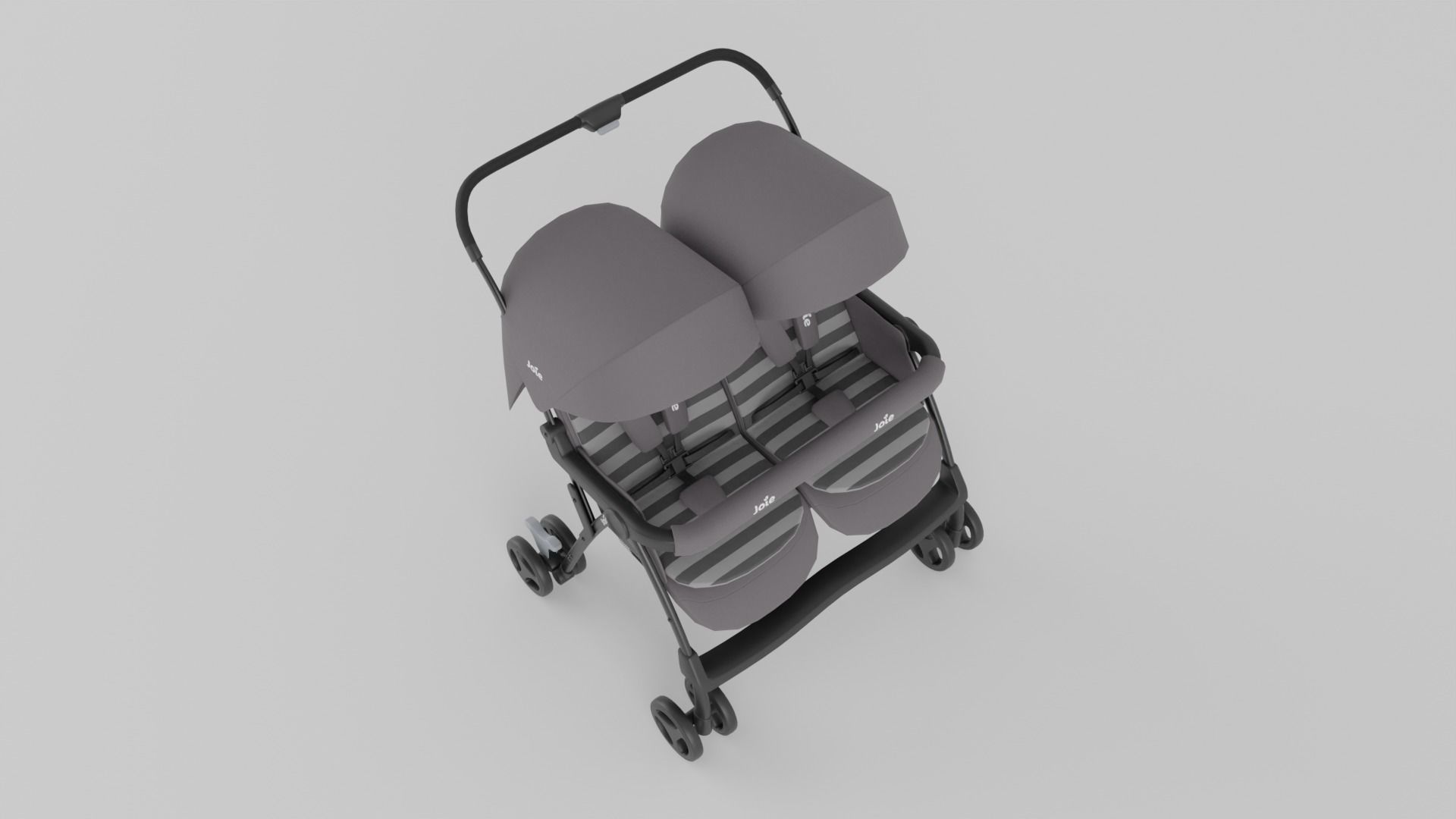Joie Aire Twin Double Stroller for Babies Collection 2 Colours S Low-poly 3D model_5