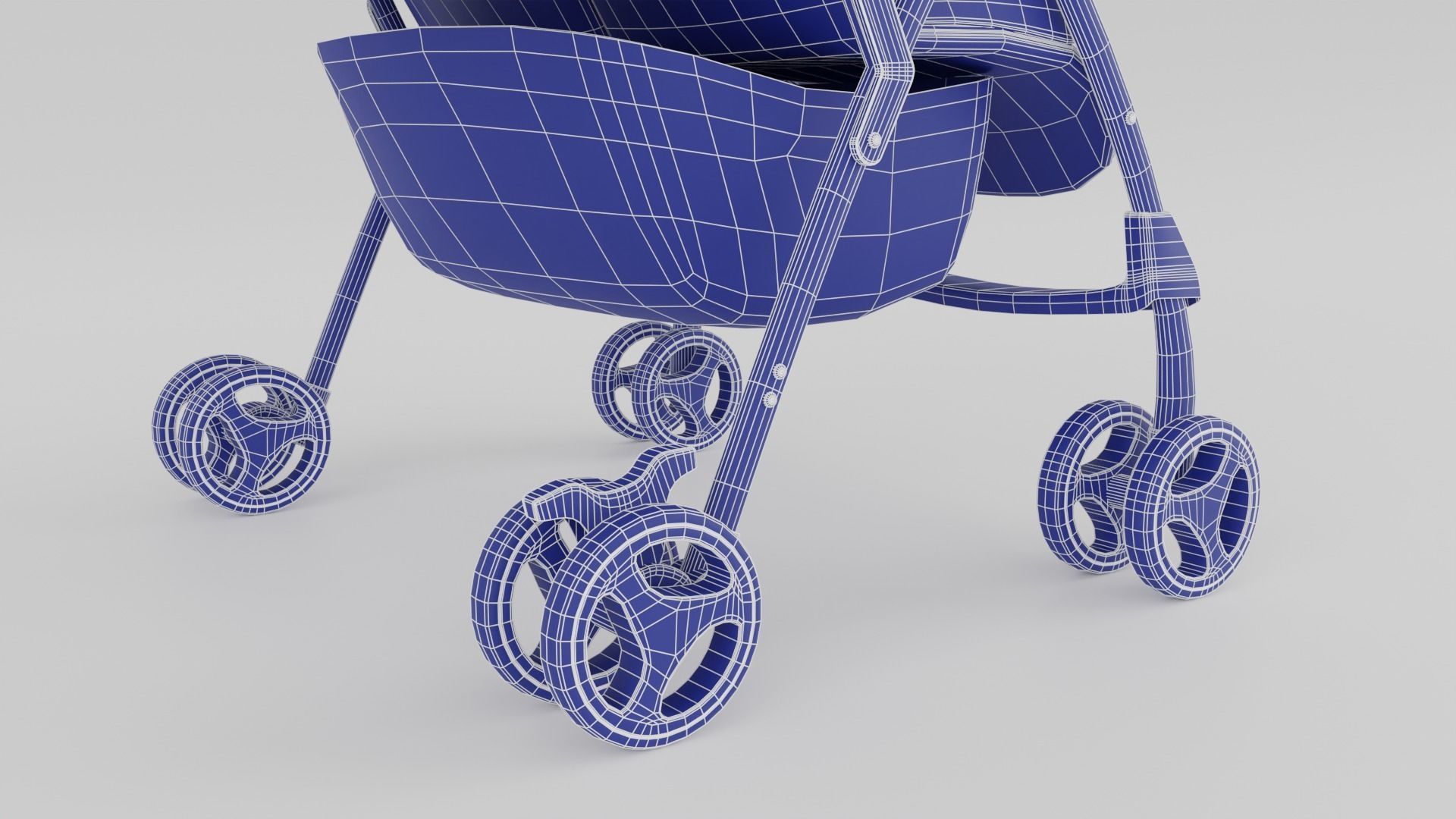 Joie Aire Twin Double Stroller for Babies Collection 2 Colours S Low-poly 3D model_16