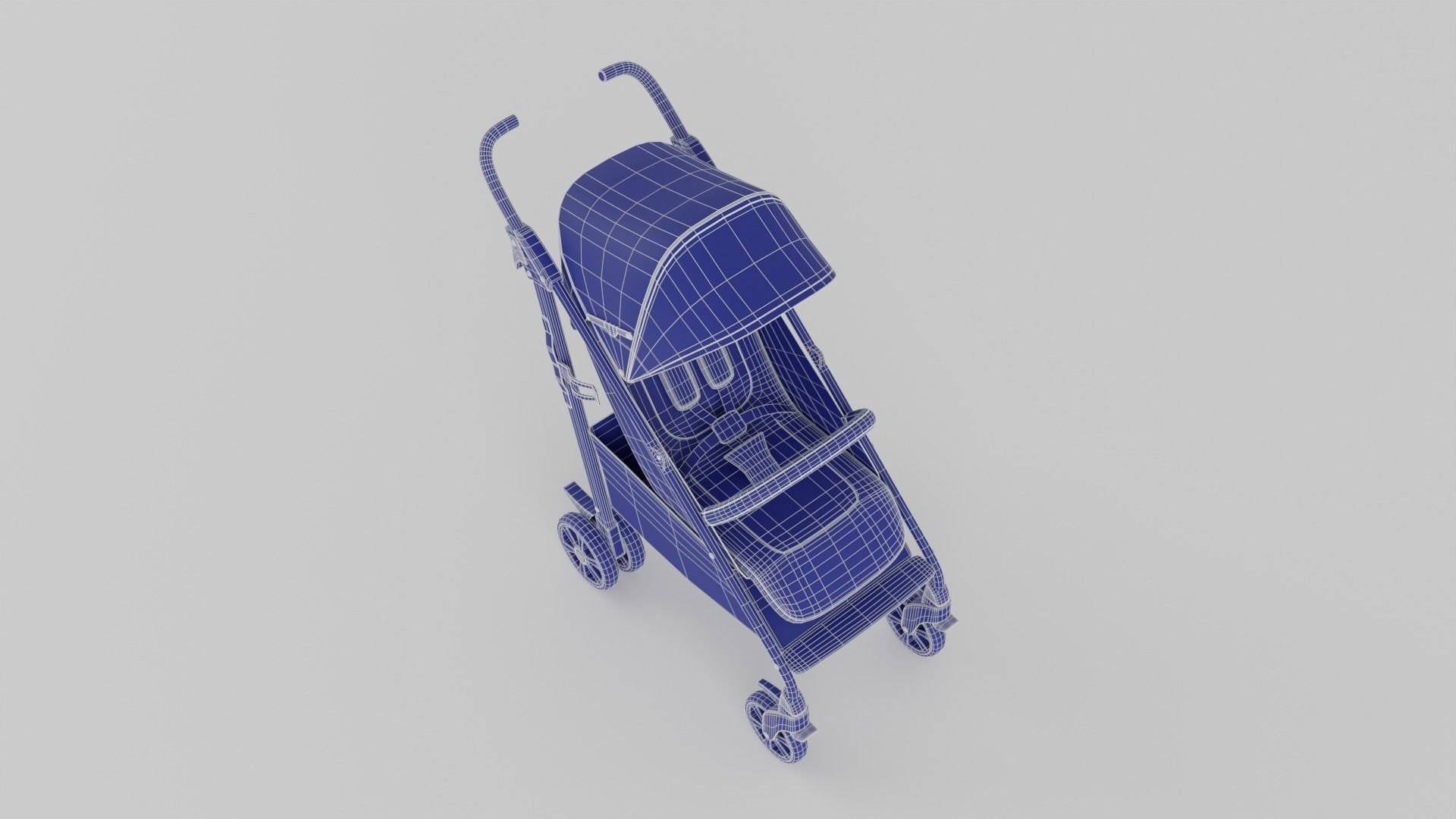 Joie Brisk Stroller LX for Babies Collection 3 Colours S Low-poly 3D model_16