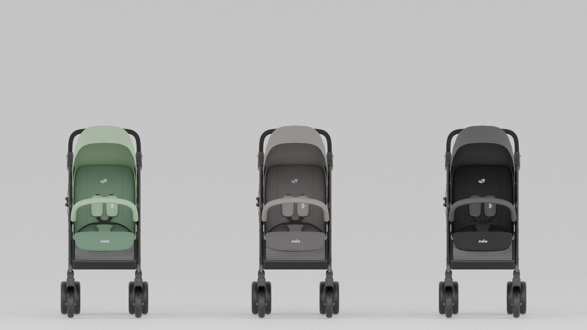 Joie Brisk Stroller LX for Babies Collection 3 Colours S Low-poly 3D model_2