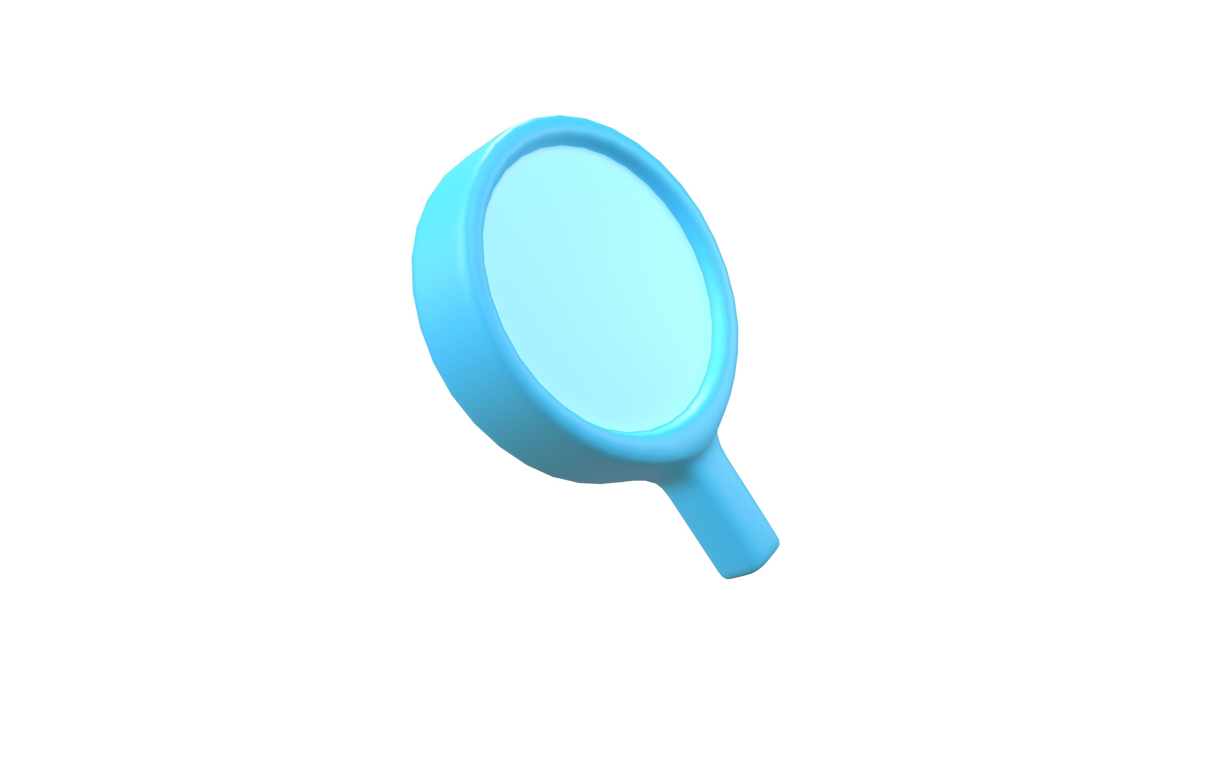 Search Icon v1 001 Low-poly 3D model_3