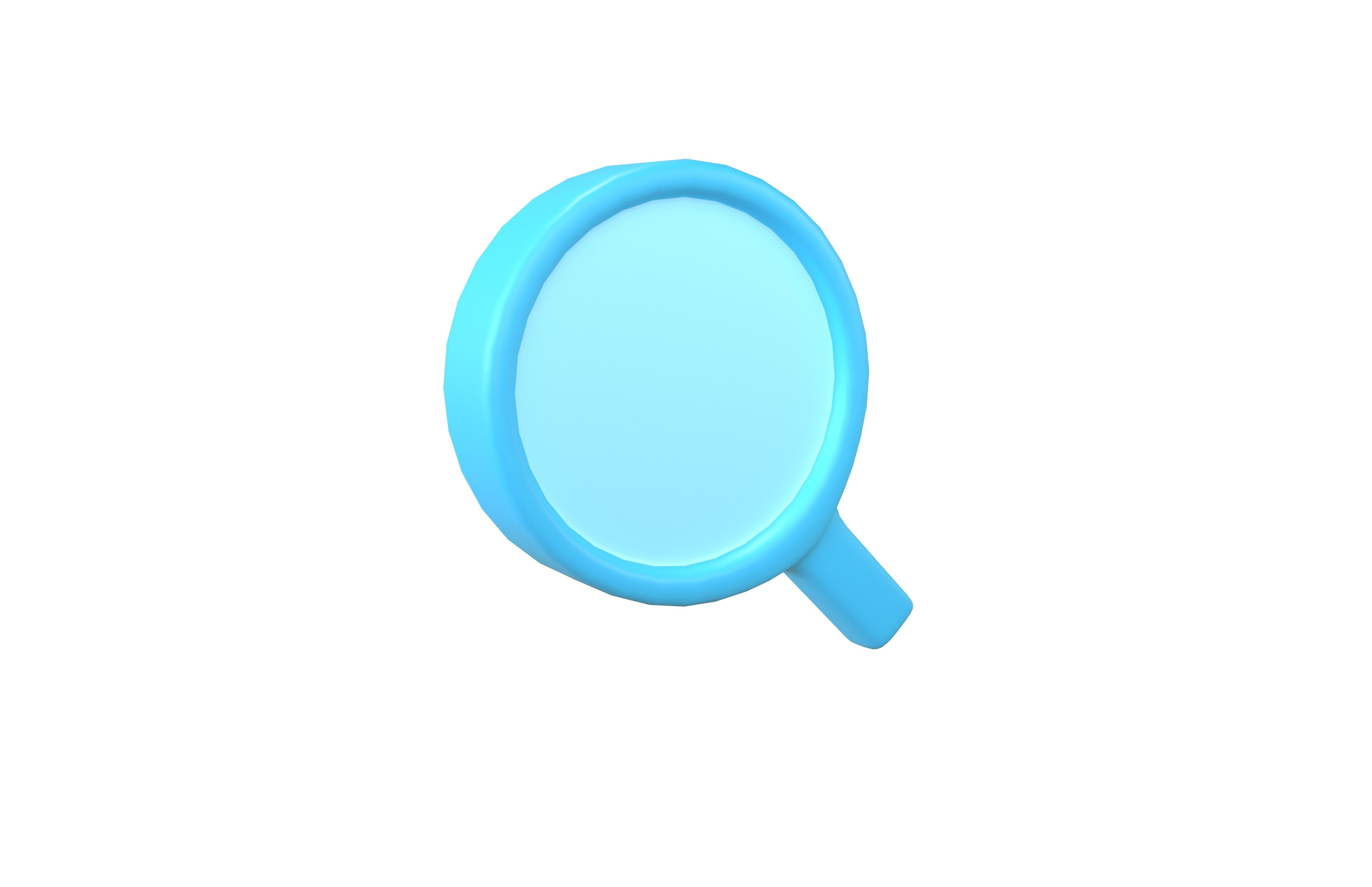 Search Icon v1 001 Low-poly 3D model_1