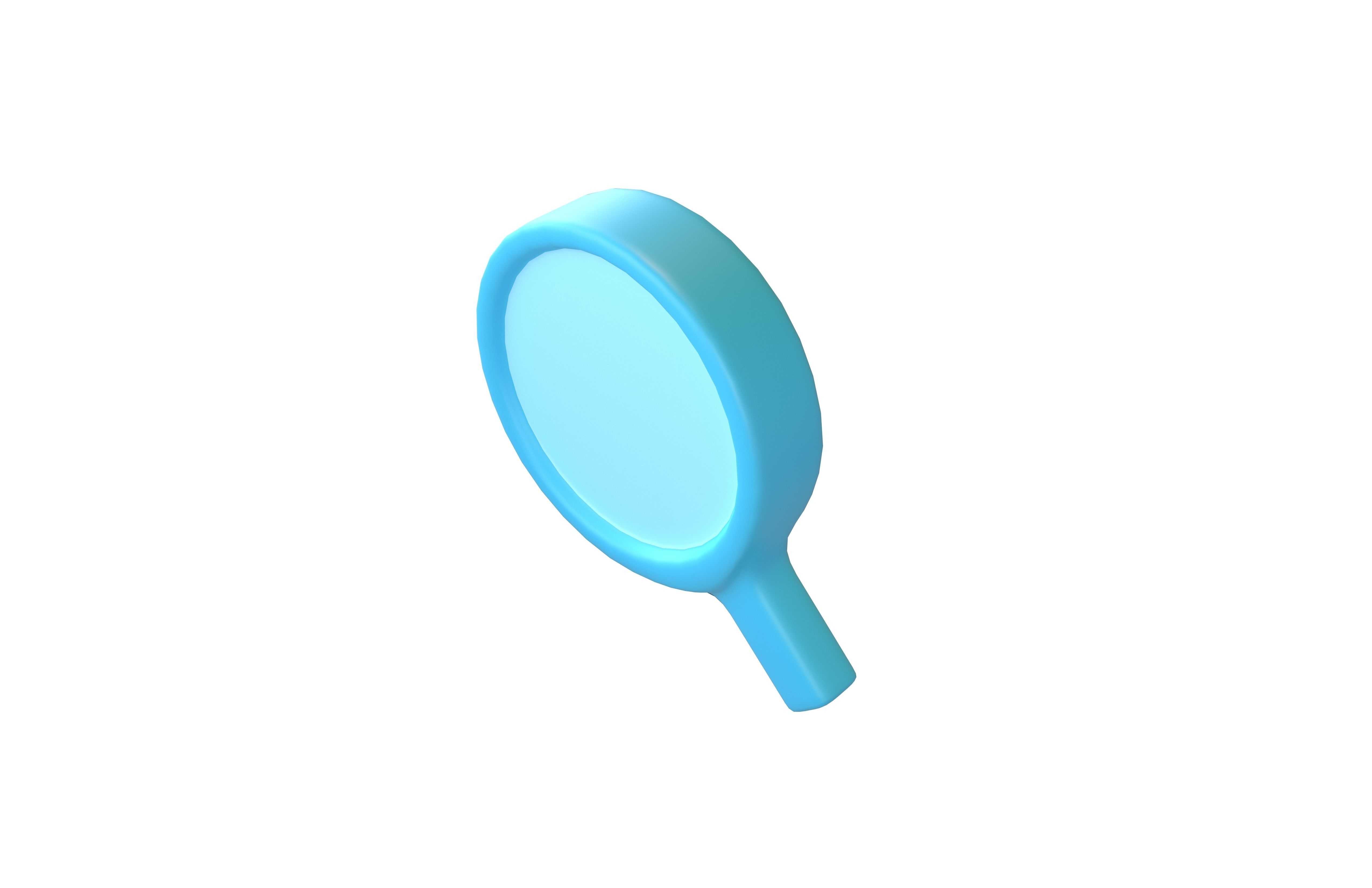 Search Icon v1 001 Low-poly 3D model_2