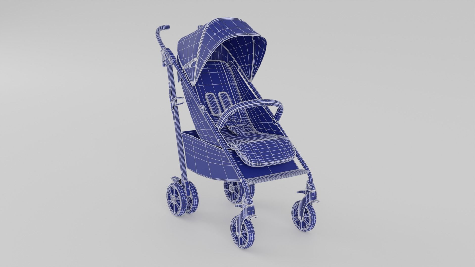 Joie Brisk Stroller for Babies Collection 3 Colours S Low-poly 3D model_16