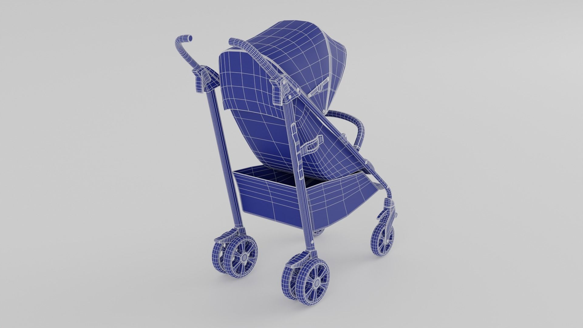 Joie Brisk Stroller for Babies Collection 3 Colours S Low-poly 3D model_17