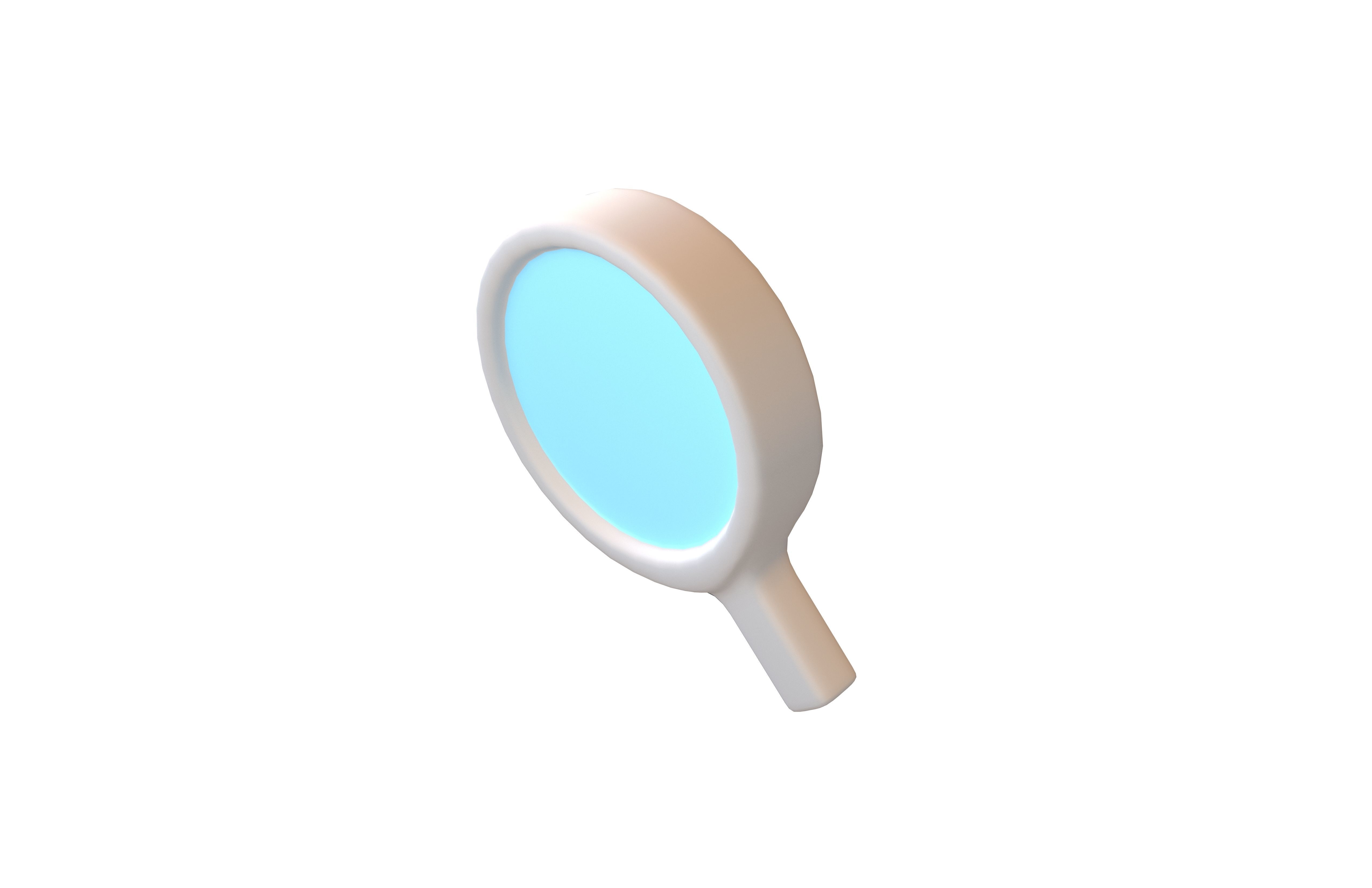 Search Icon v1 003 Low-poly 3D model_2