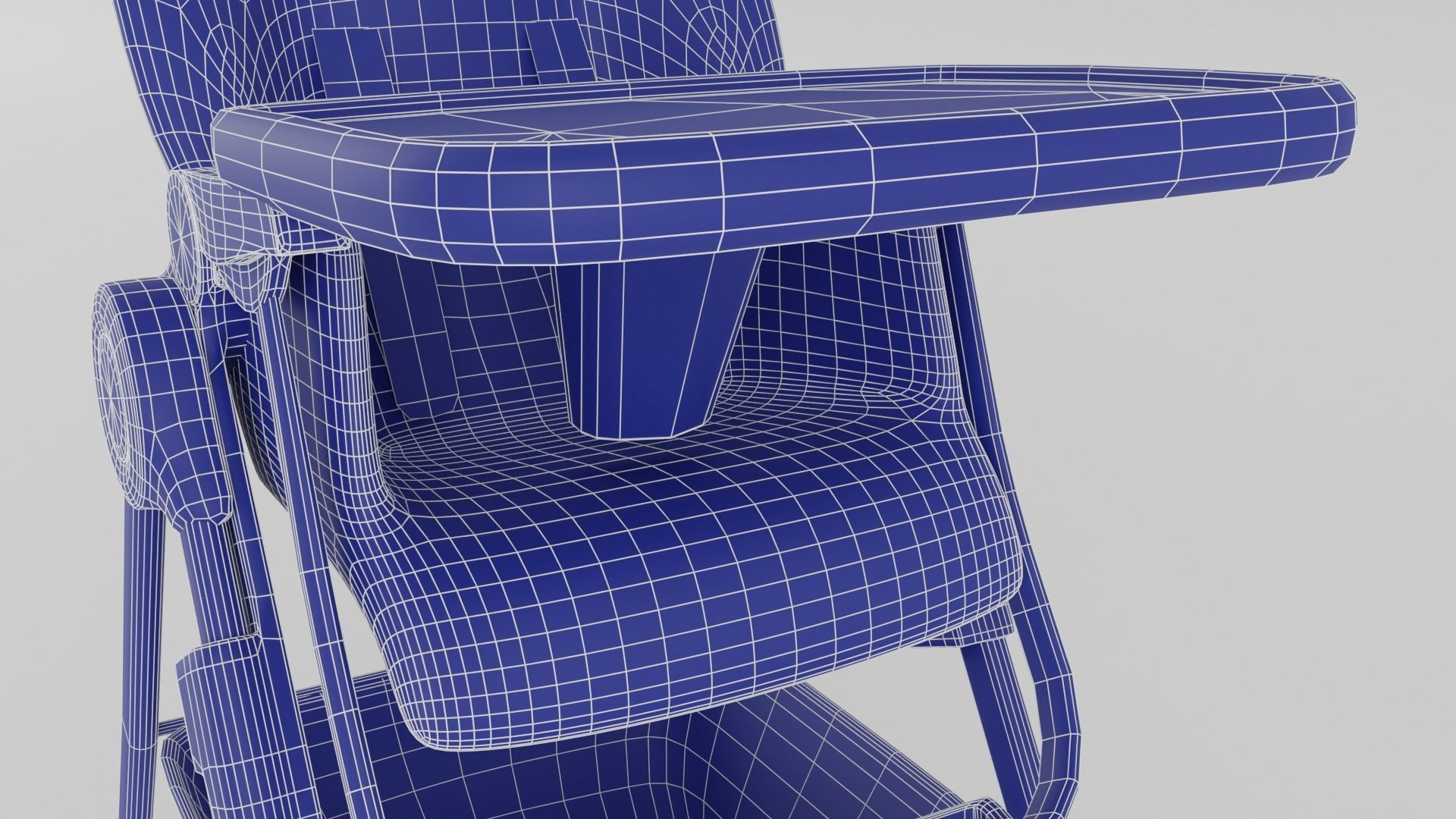 Joie Mimzy Snacker 2in1 High Chair for Babies K Low-poly 3D model_16