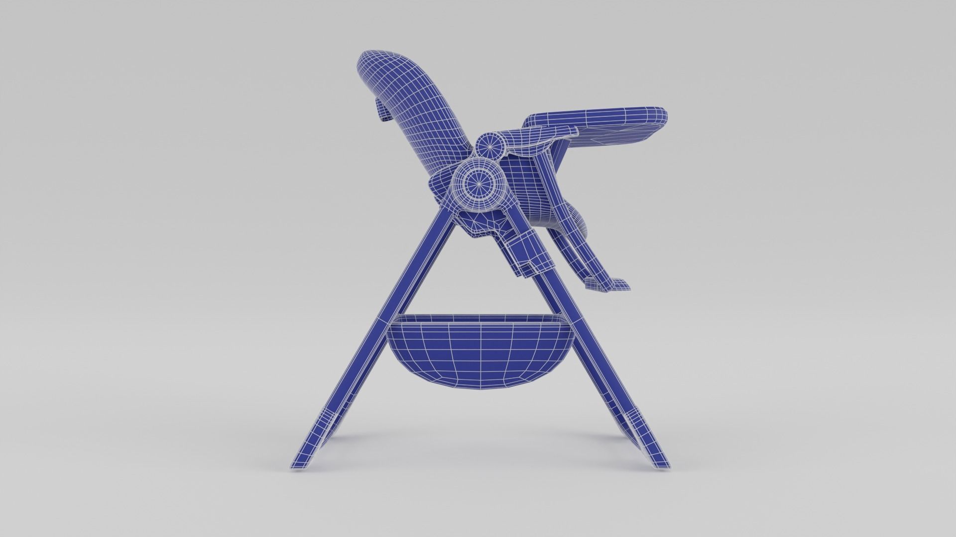 Joie Mimzy Snacker 2in1 High Chair for Babies K Low-poly 3D model_14