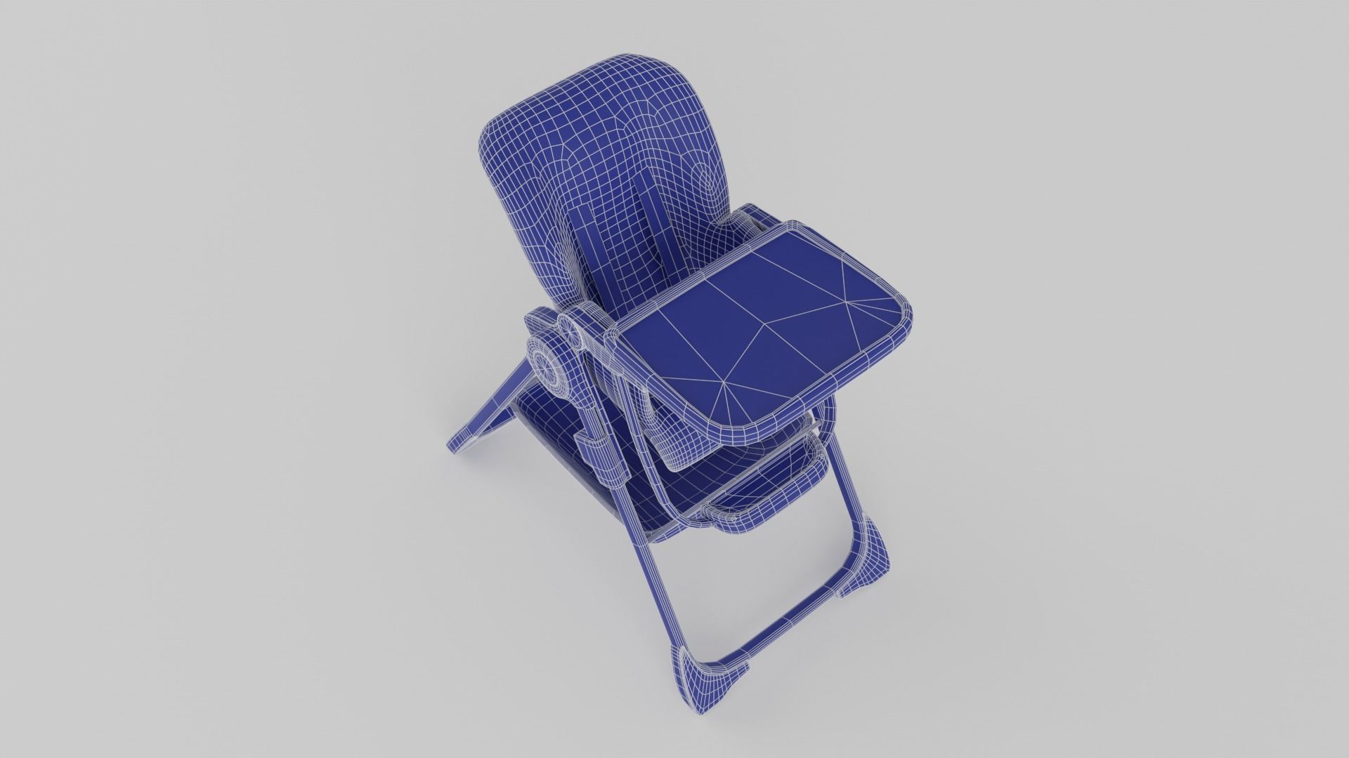 Joie Mimzy Snacker 2in1 High Chair for Babies K Low-poly 3D model_13