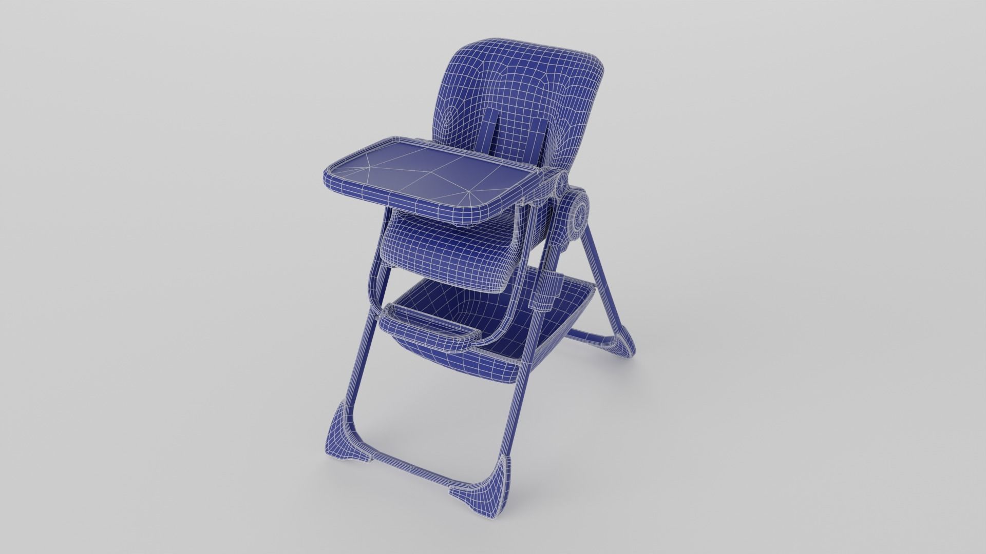 Joie Mimzy Snacker 2in1 High Chair for Babies K Low-poly 3D model_11