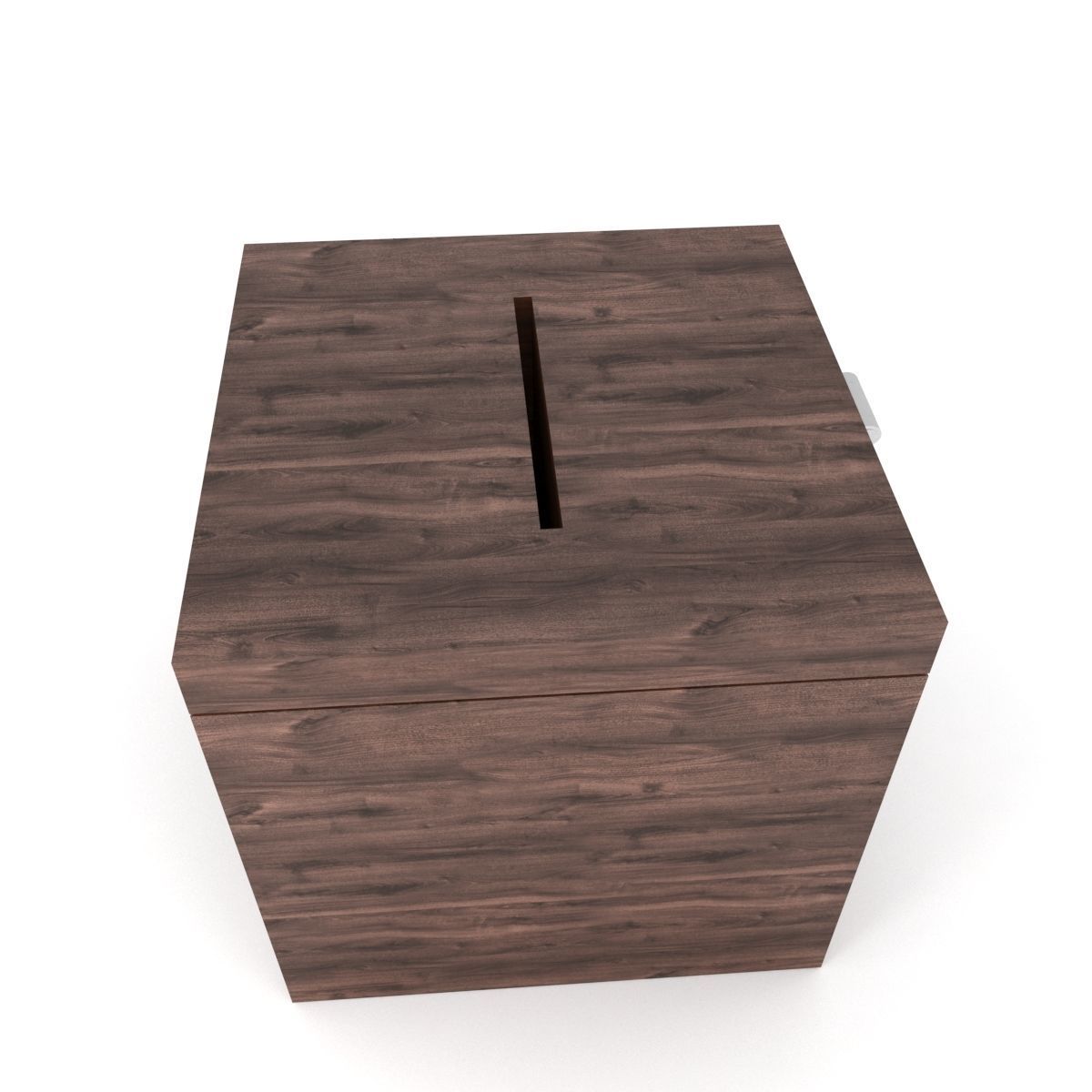 ballot box Low-poly 3D model_3