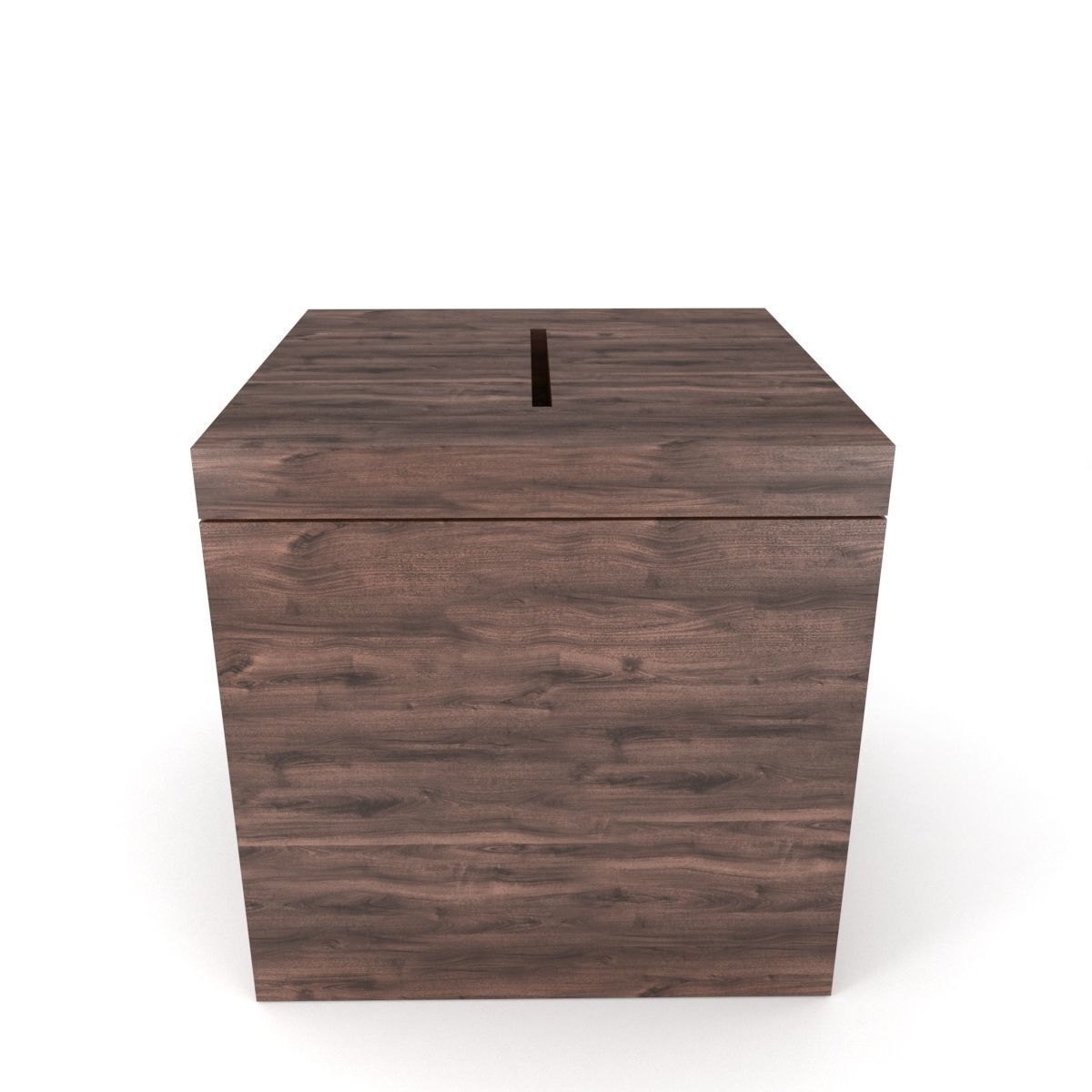 ballot box Low-poly 3D model_2